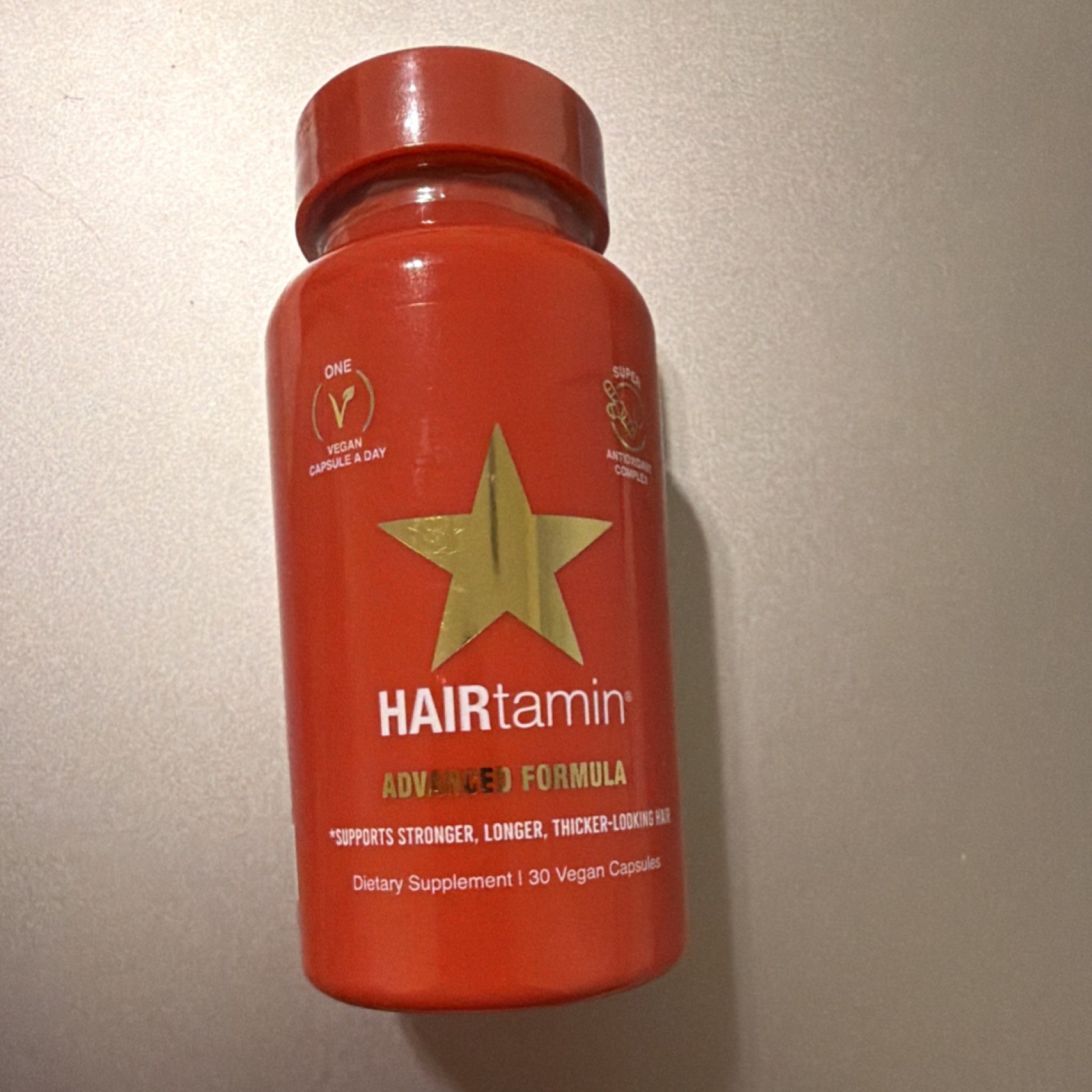 HAIRtamin Advanced Formula Dietary Supplement Vegan Antioxidant 30 Capsules HAIRtamin Advanced Formula Dietary Supplement Vegan Antioxidant 30 Capsules
