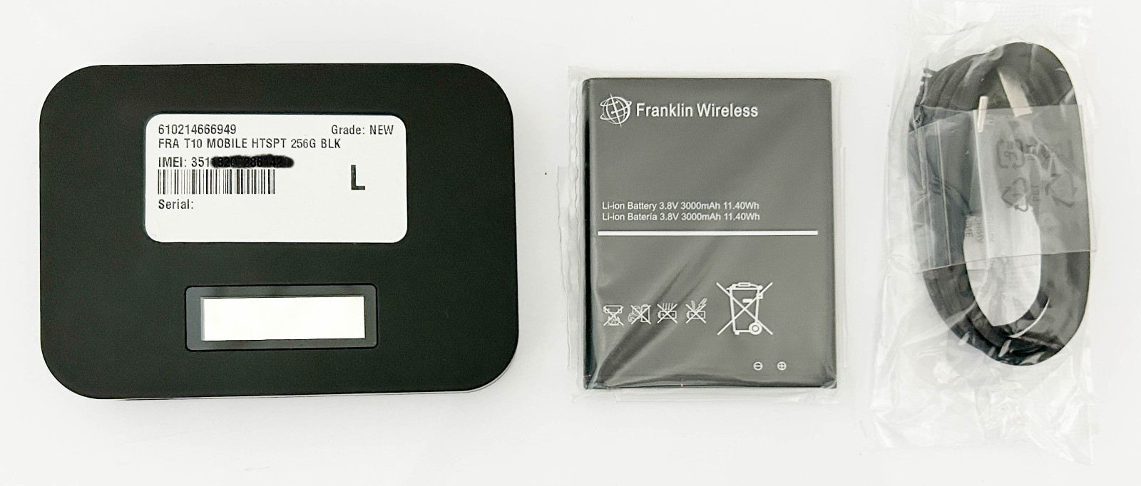 Franklin T10 4G LTE WIFI Hotspot 256GB - T-MOBILE - Black