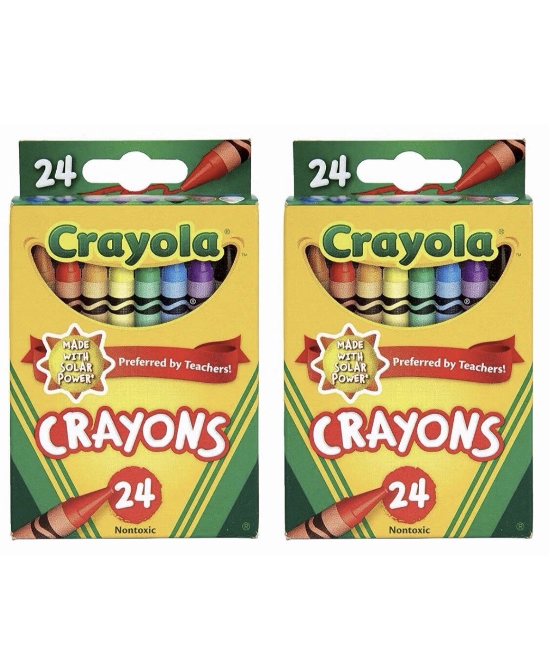 Crayola Classic Color Pack Crayons 24-Count 52-3024.  Pack of 2