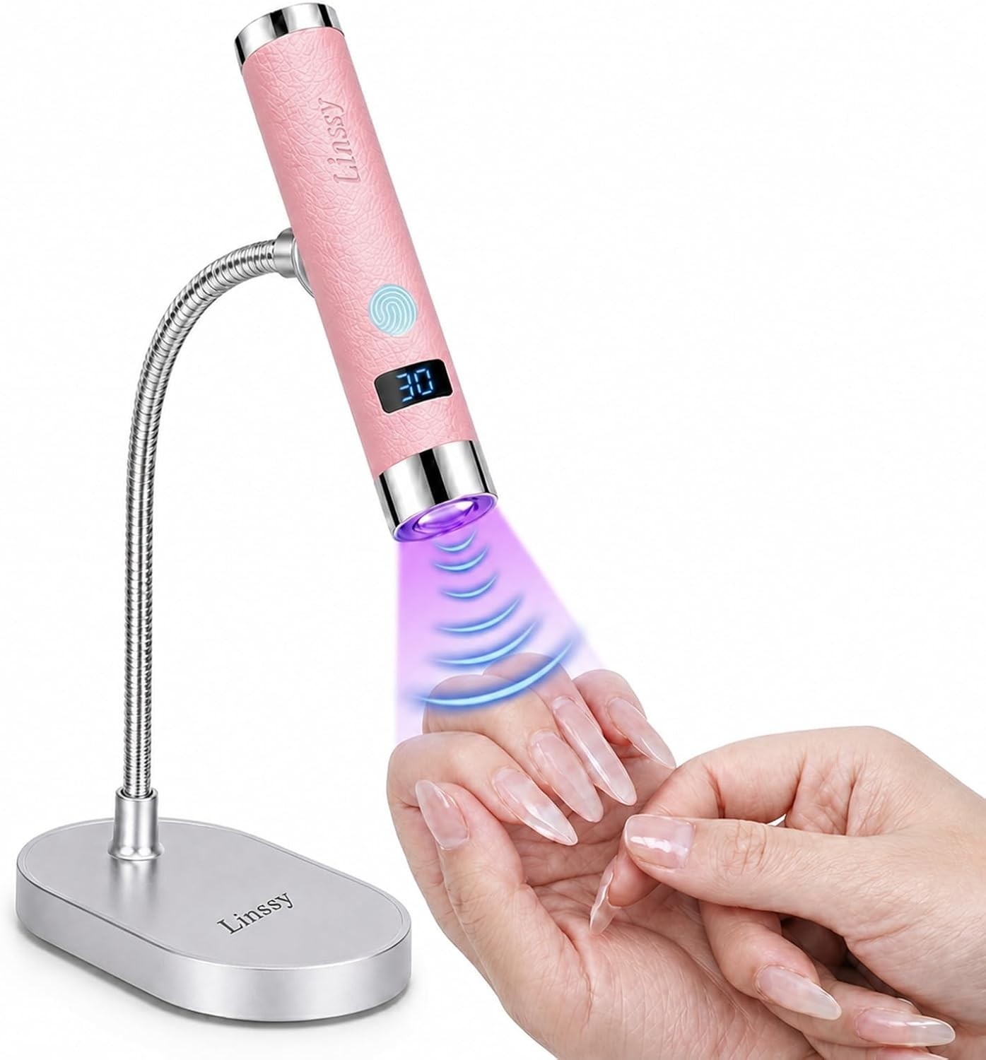 Share Mini UV Light for Nails with Auto Sensor & Gooseneck Stand,Portable Cordle Share Mini UV Light for Nails with Auto Sensor & Gooseneck Stand,Portable Cordle