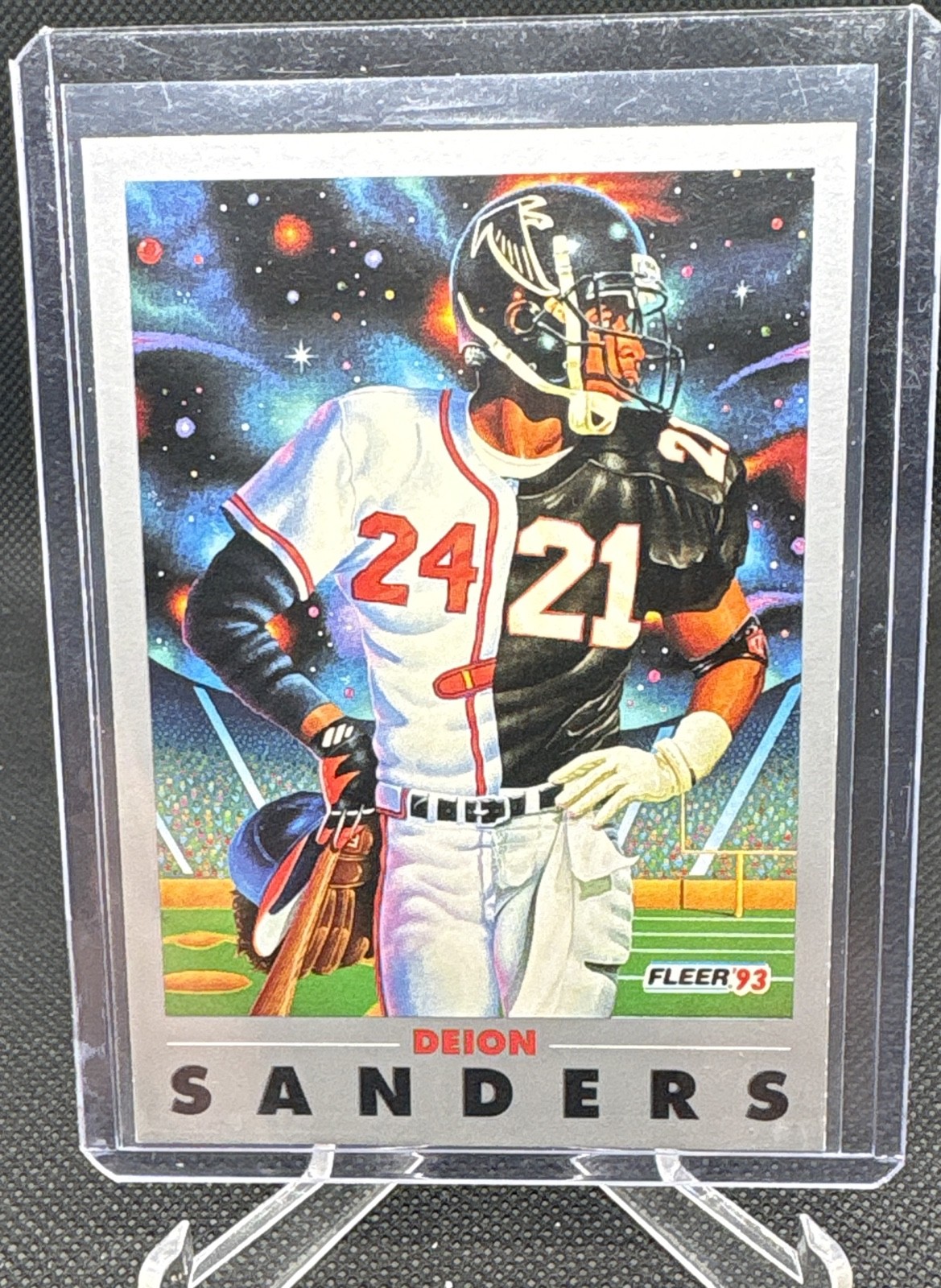 1993 Fleer - Deion Sanders Atlanta Falcons (HOF) #263