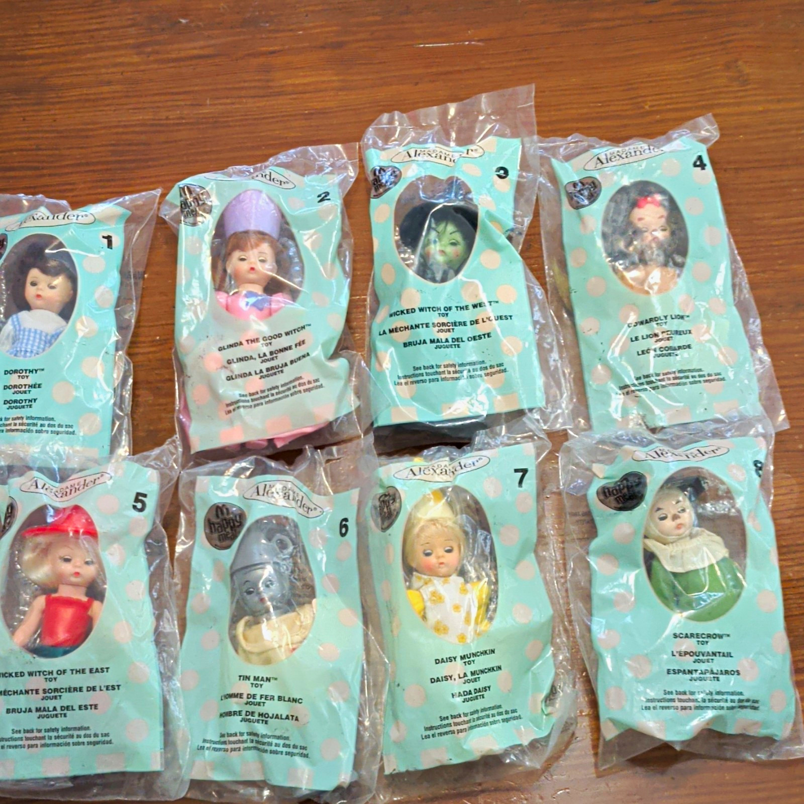 Vintage 2007 Madame Alexander McDonald\'s Happy Wizard of Oz Dolls COMPLETE SET Vintage 2007 Madame Alexander McDonald\'s Happy Wizard of Oz Dolls COMPLETE SET