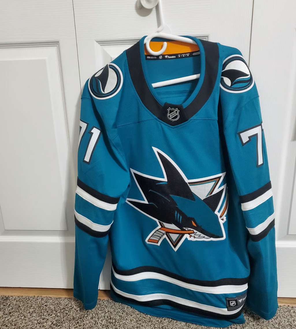 Macklin Celebrini San Jose Sharks Fanatics Home Breakaway Jersey Teal Men\'s M