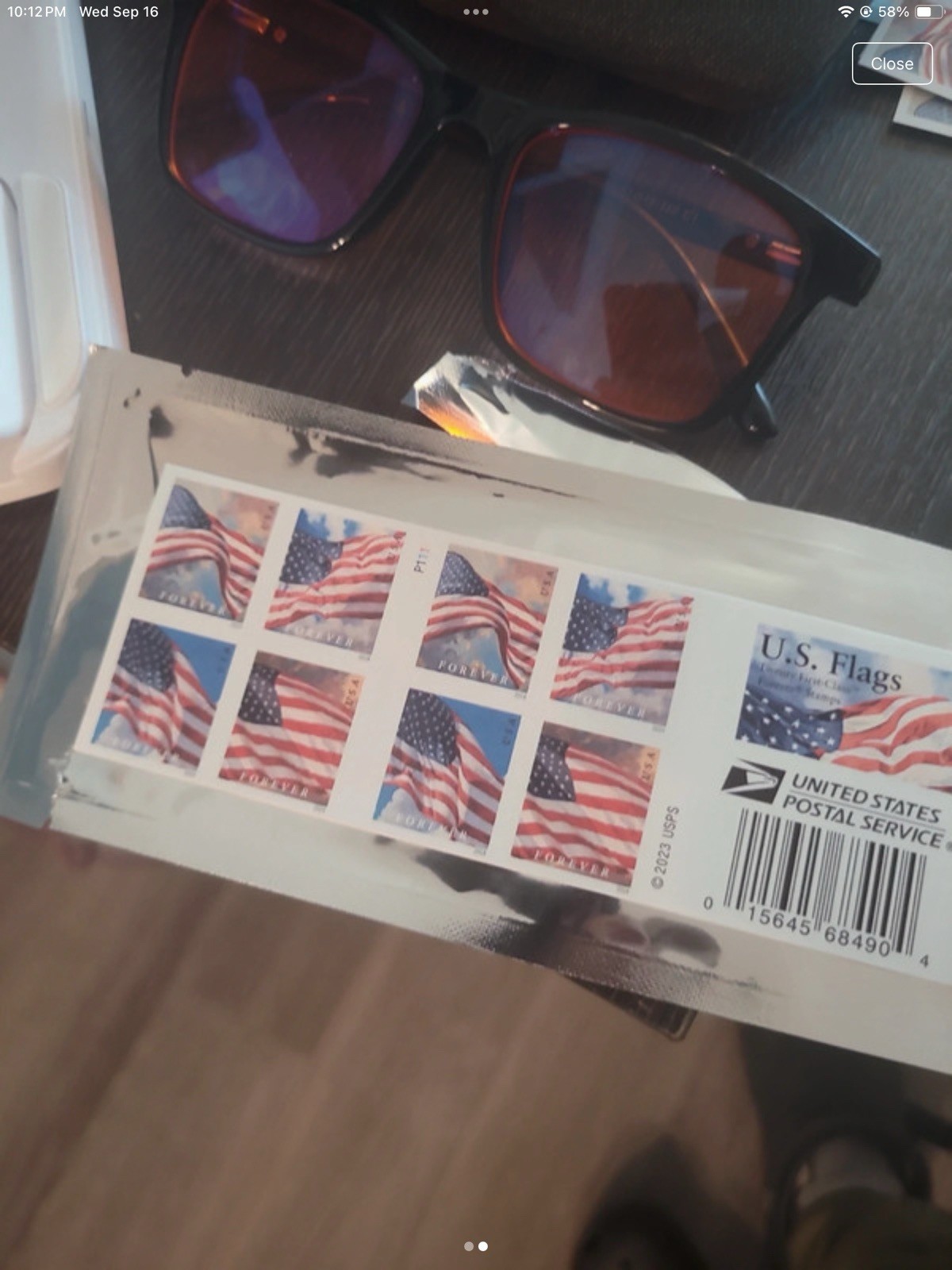 2023 USPS U.S. Flags Forever Stamp Sheet Mint Never Hinged (MNH) 20 Count