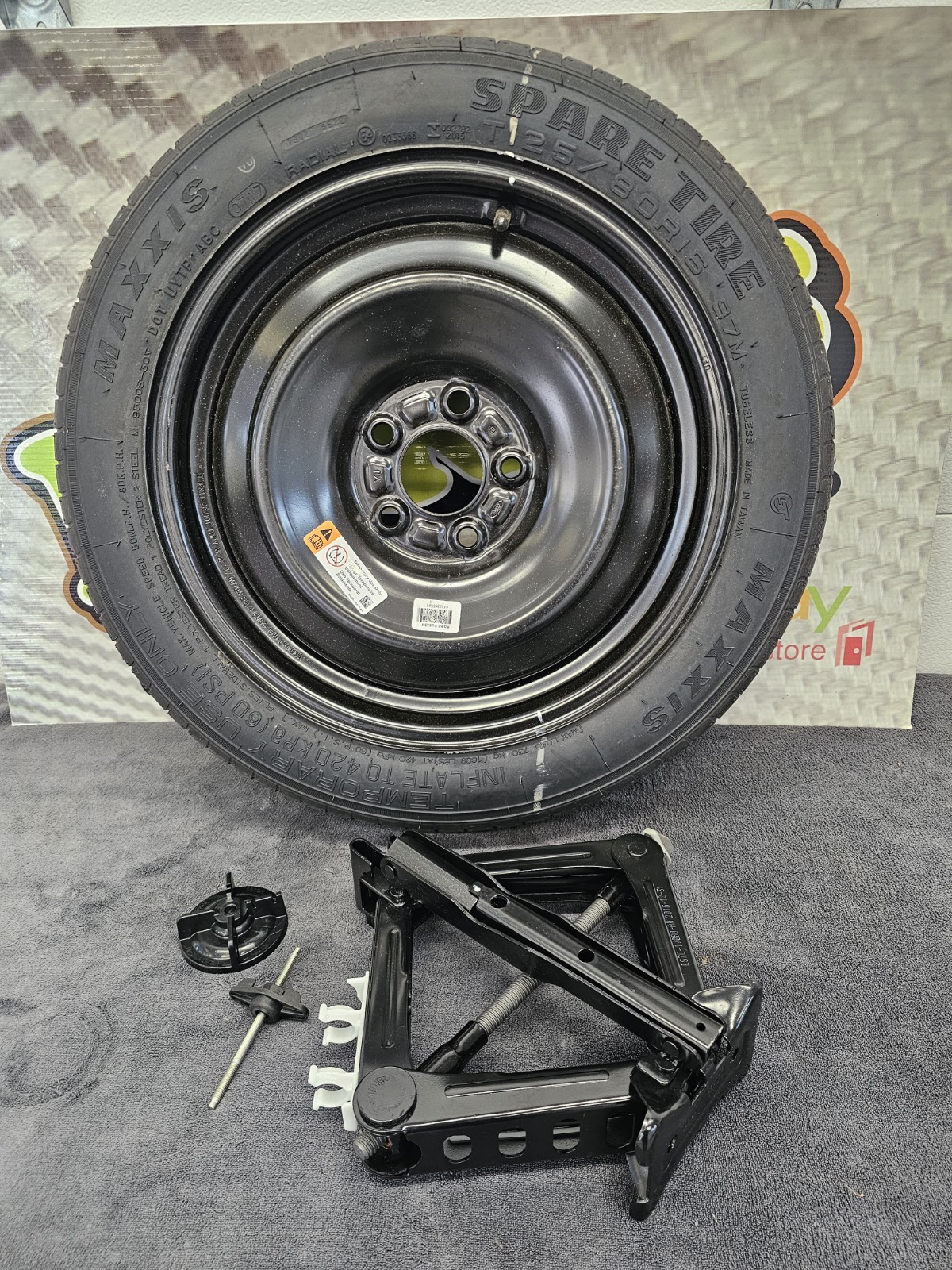 2013-2020 Ford Fusion Spare Tire Jack Tools 125 80 16 2013-2020 Ford Fusion Spare Tire Jack Tools 125 80 16