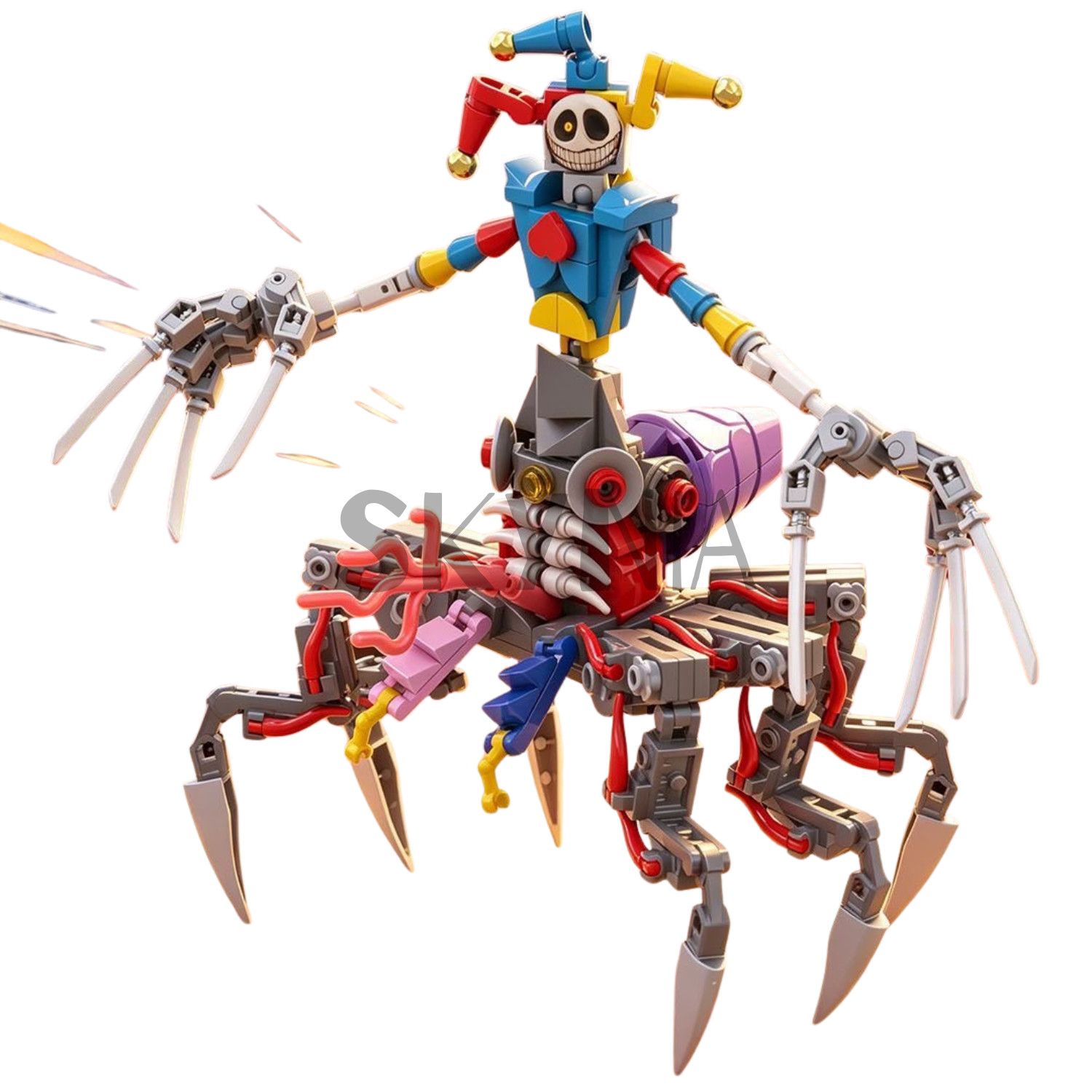 The Prototype 1006 Spider Jester Figure Poppy Playtime Ch 5 Building Toy 351 pcs The Prototype 1006 Spider Jester Figure Poppy Playtime Ch 5 Building Toy 351 pcs