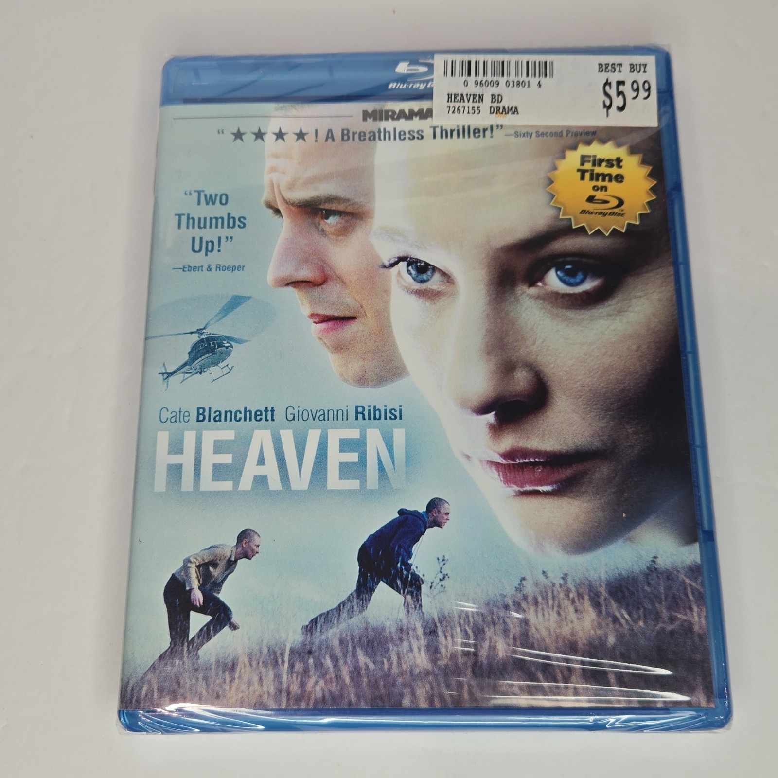 New Sealed 2013 Heaven Blu-Ray Disc Cate Blanchett Giovanni Ribisi New Sealed 2013 Heaven Blu-Ray Disc Cate Blanchett Giovanni Ribisi