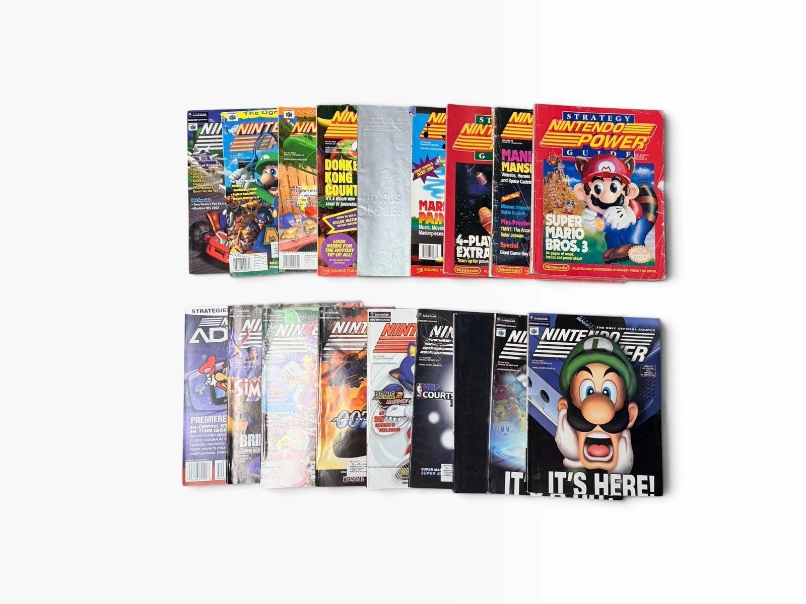 Nintendo Power Magazine Lot Of 18 Some Include Posters/Cards/Inserts