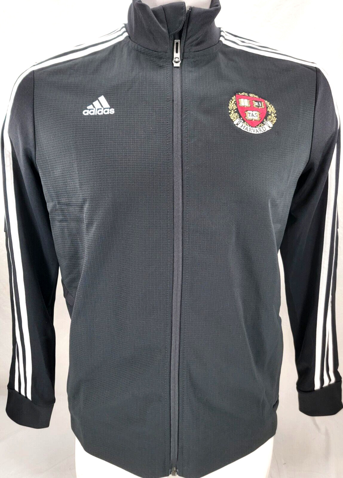 NEW Harvard Crimson Adidas Tiro 19 Training Black Full Zip Track Jacket Women XL