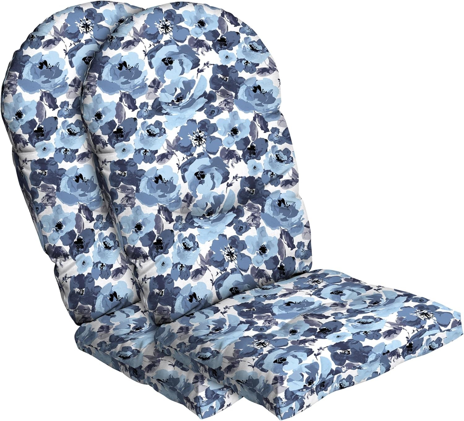 Arden Indoor/Outdoor Plush Modern Tufted Adirondack Cushion, 2-Pack, 21.5 x 19,