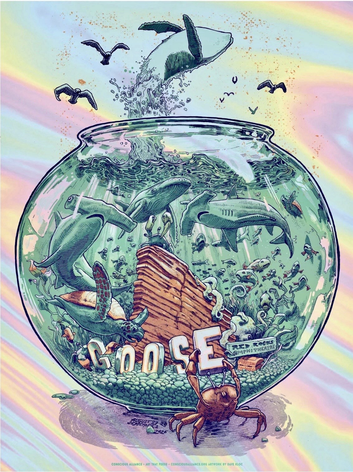 Goose Red Rocks 2026 Foil Poster Morrison Dave Kloc LE Conscious Alliance πͺΏπ₯ Goose Red Rocks 2026 Foil Poster Morrison Dave Kloc LE Conscious Alliance πͺΏπ₯