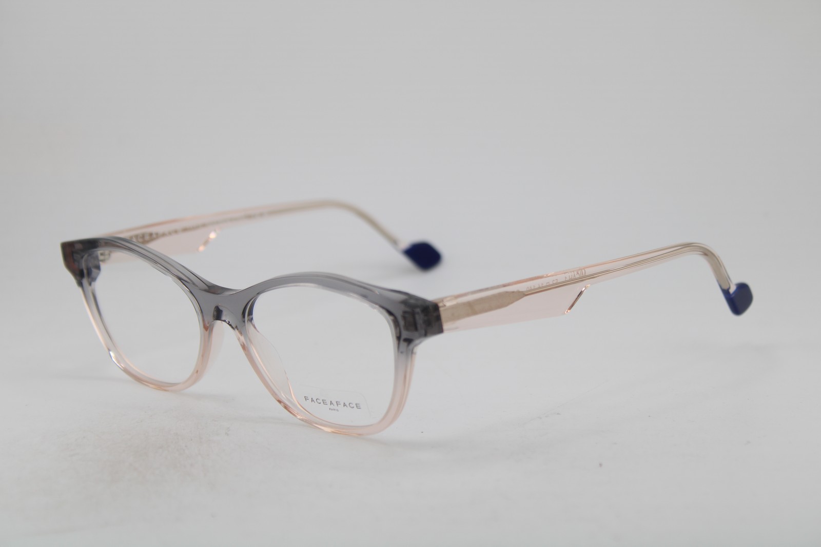 NEW FACE A FACE MICAH 1 COL 1084 CLEAR GREY BLUE AUTHENTIC EYEGLASSES 53-16 NEW FACE A FACE MICAH 1 COL 1084 CLEAR GREY BLUE AUTHENTIC EYEGLASSES 53-16