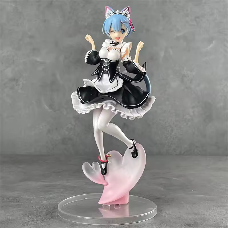 Re:Zero Rem Cat-Eared Anime Figure Set Re:Zero Rem Cat-Eared Anime Figure Set
