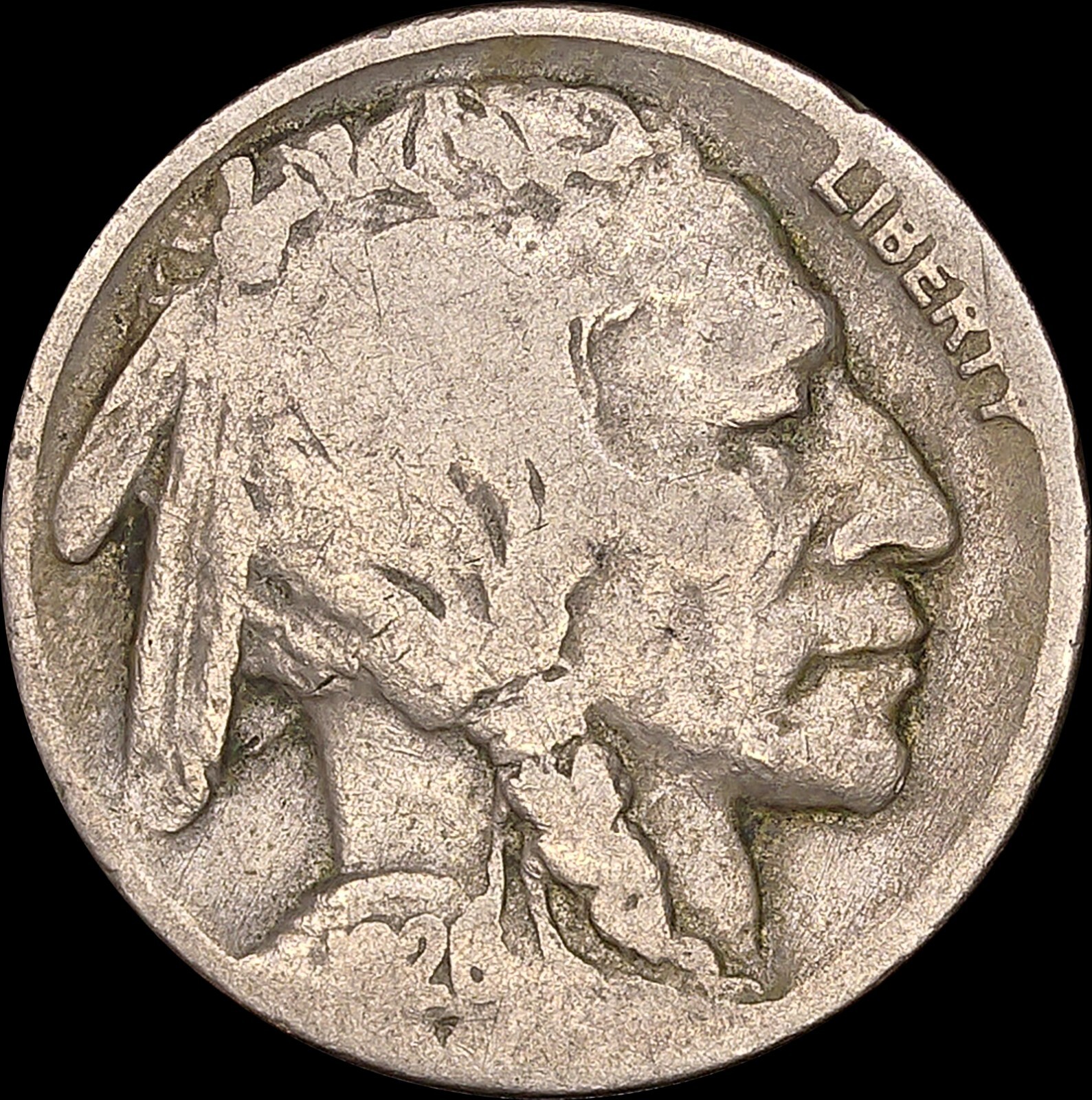 1926 5C Buffalo Nickel Ungraded Circulated