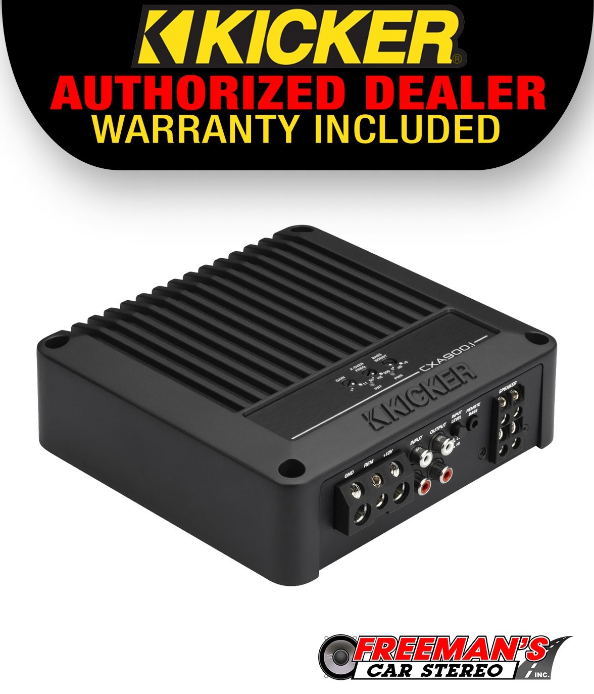 Kicker 53CXA9001 CXA900.1 900W RMS Mono Class D Subwoofer Amplifier