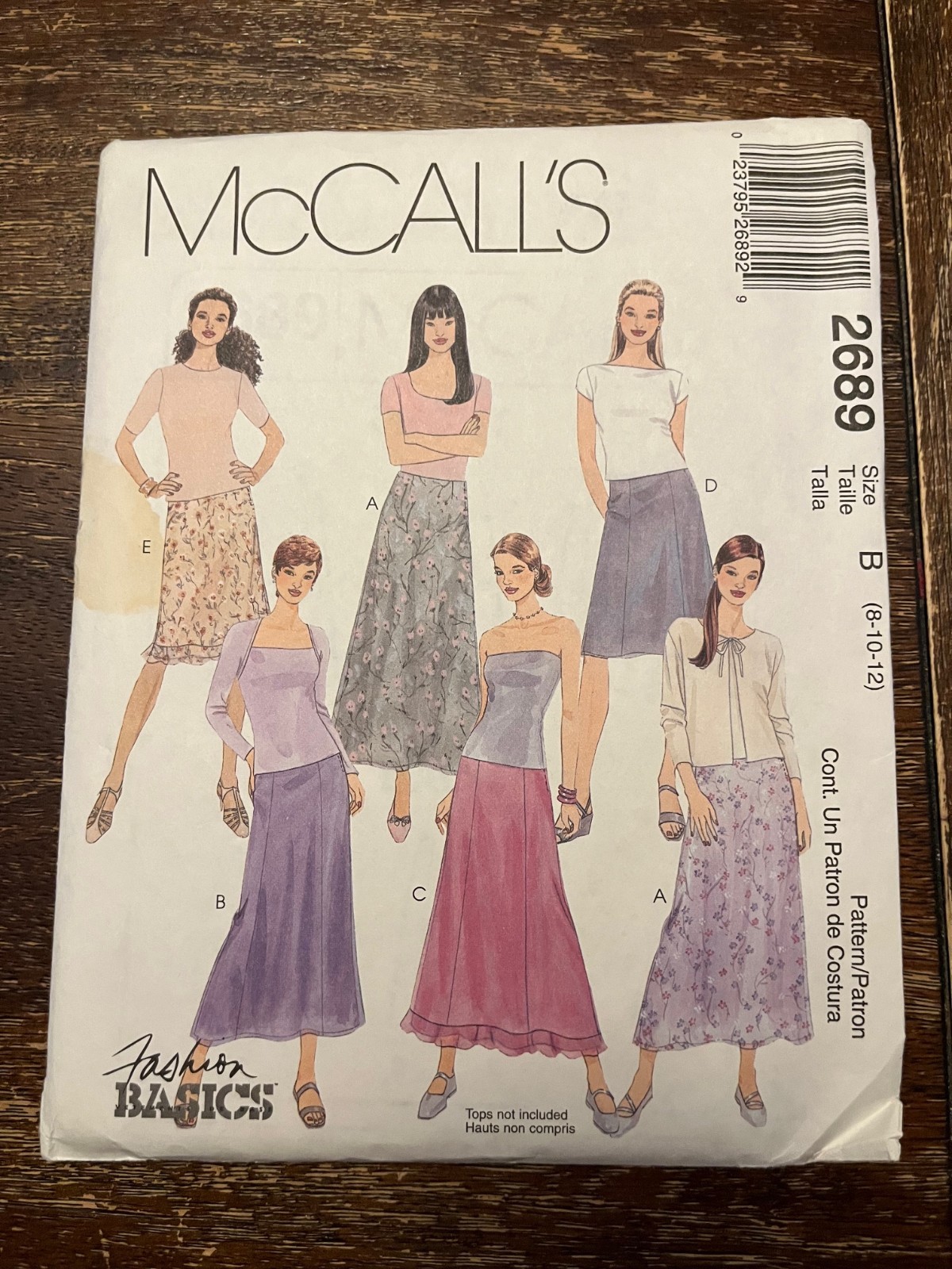 McCall\'s 2689 UNCUT Sewing Pattern, Women\'s Skirt in Two Lengths, Size 8-10-12 McCall\'s 2689 UNCUT Sewing Pattern, Women\'s Skirt in Two Lengths, Size 8-10-12