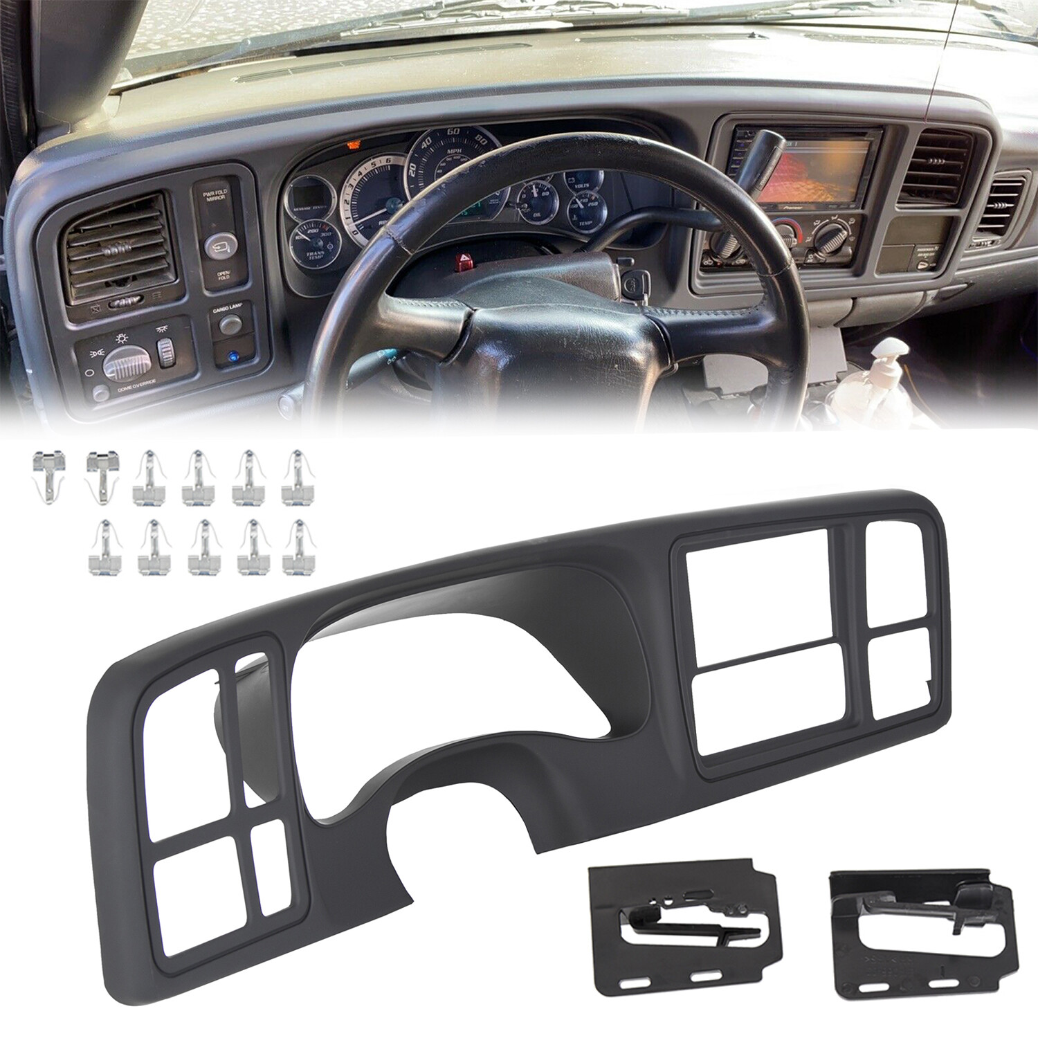 Center Dash Kit Double DIN For Chevy Silverado GMC Sierra 1999-2002 #15731974