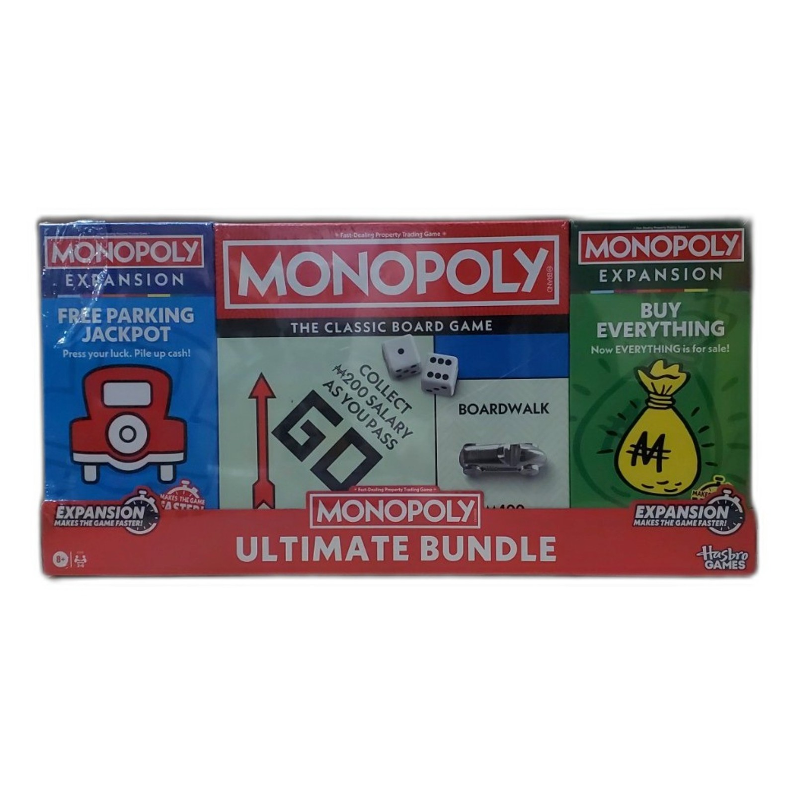 Hasbro Monopoly Ultimate Bundle + 2 Expansions Multicolor Board Game New