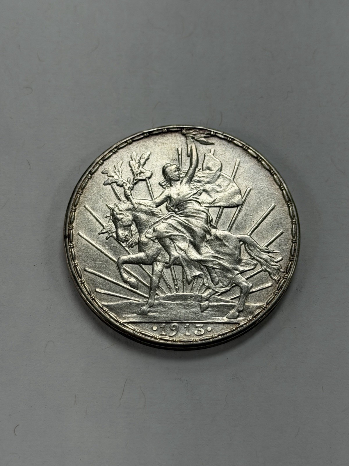 1913 Un Peso Caballito Mexico RARE- Great Coin Needs Grading
