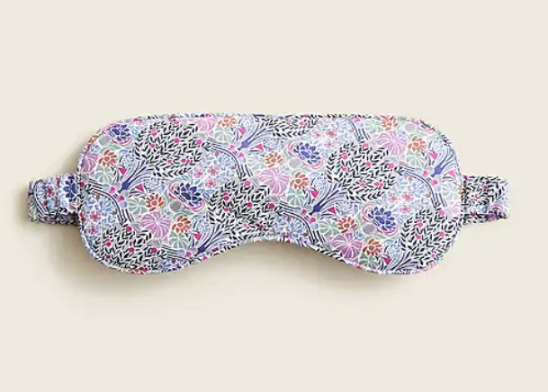 J.CREW x LIBERTY Fabric Floral Cotton Sleep Mask Purple Blue NEW 🌺 J.CREW x LIBERTY Fabric Floral Cotton Sleep Mask Purple Blue NEW 🌺