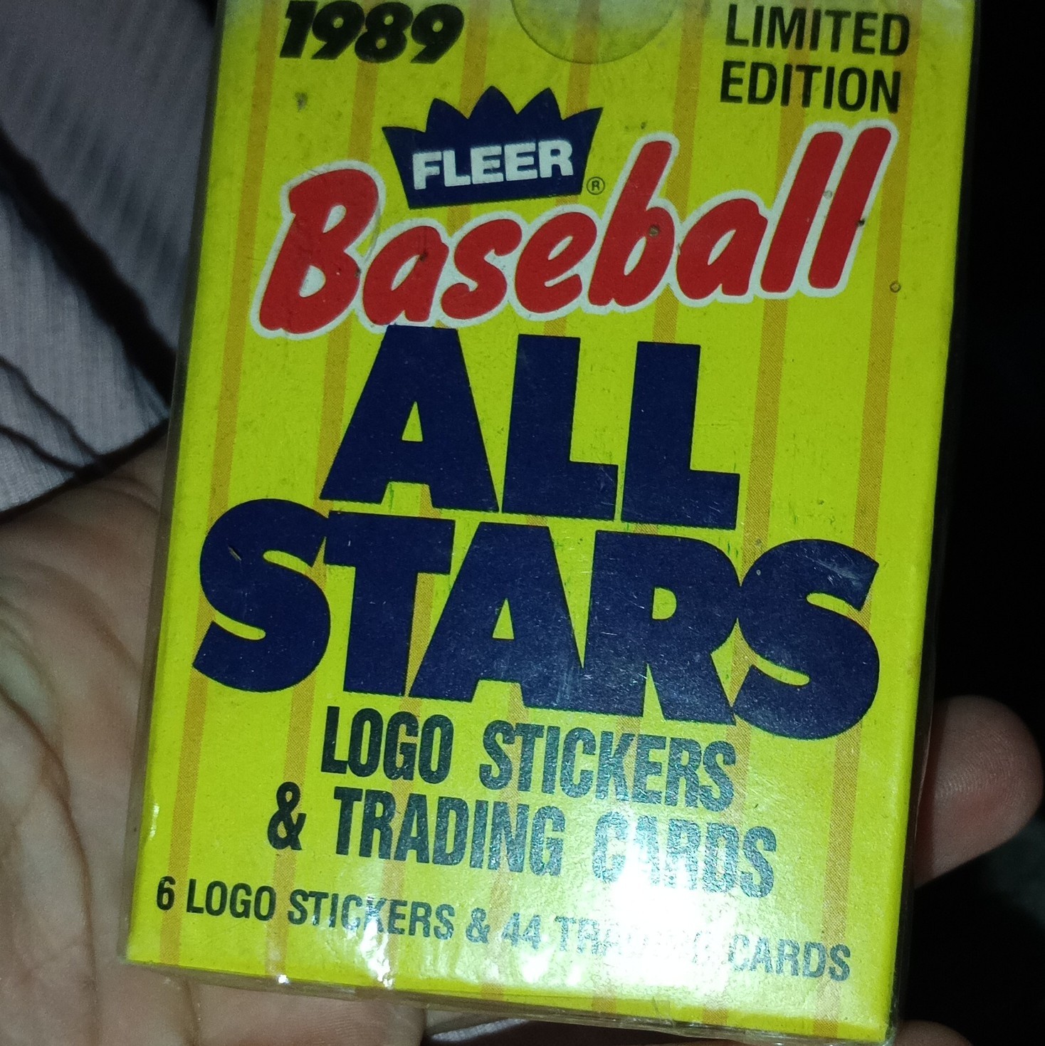 Fleer 1989 Baseball All Stars Limited Edition Sealed Pack MLB 44 Cards