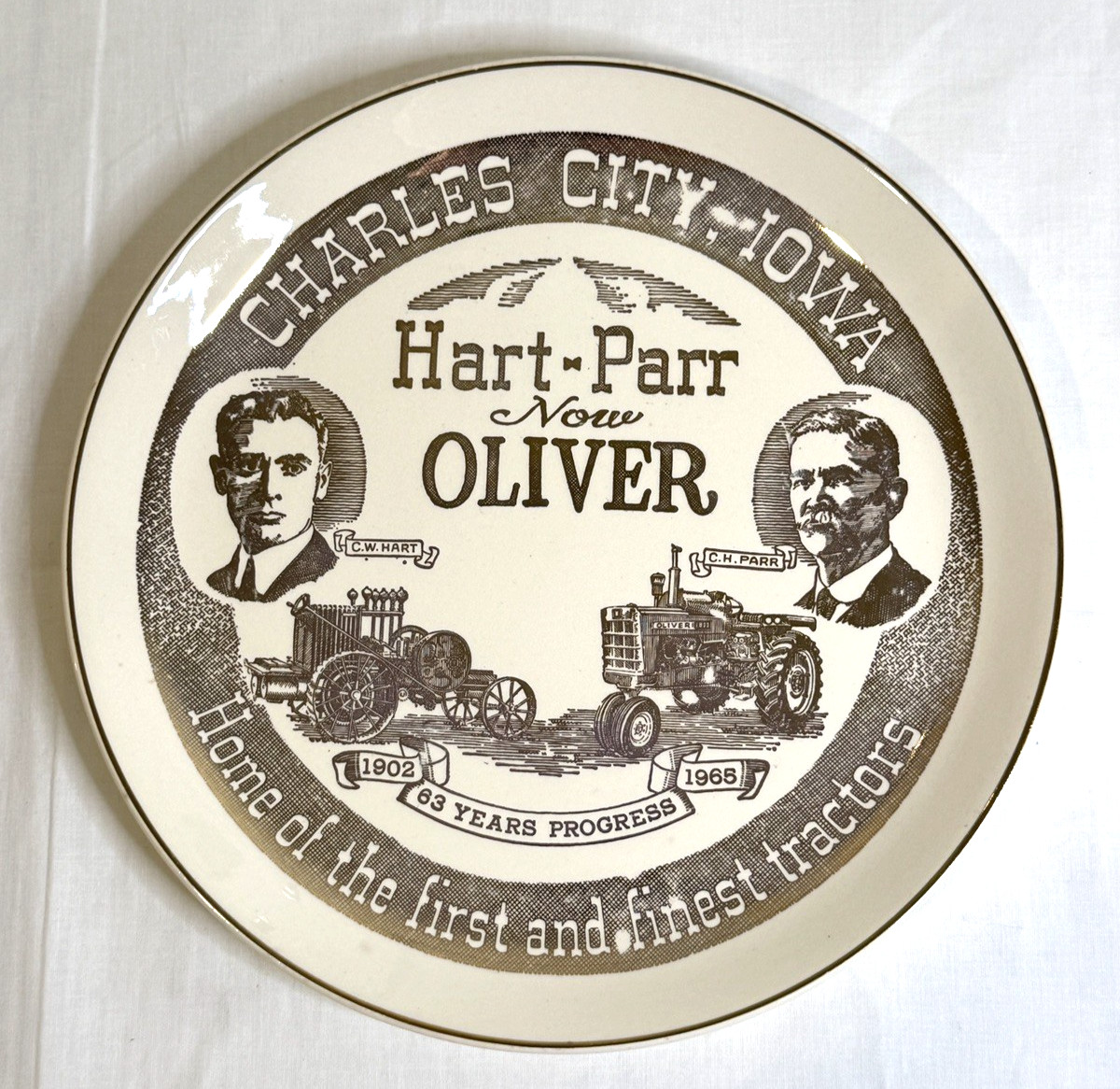 Kettlesprings Kilns HART-PARR OLIVER TRACTOR Collector Plate 10