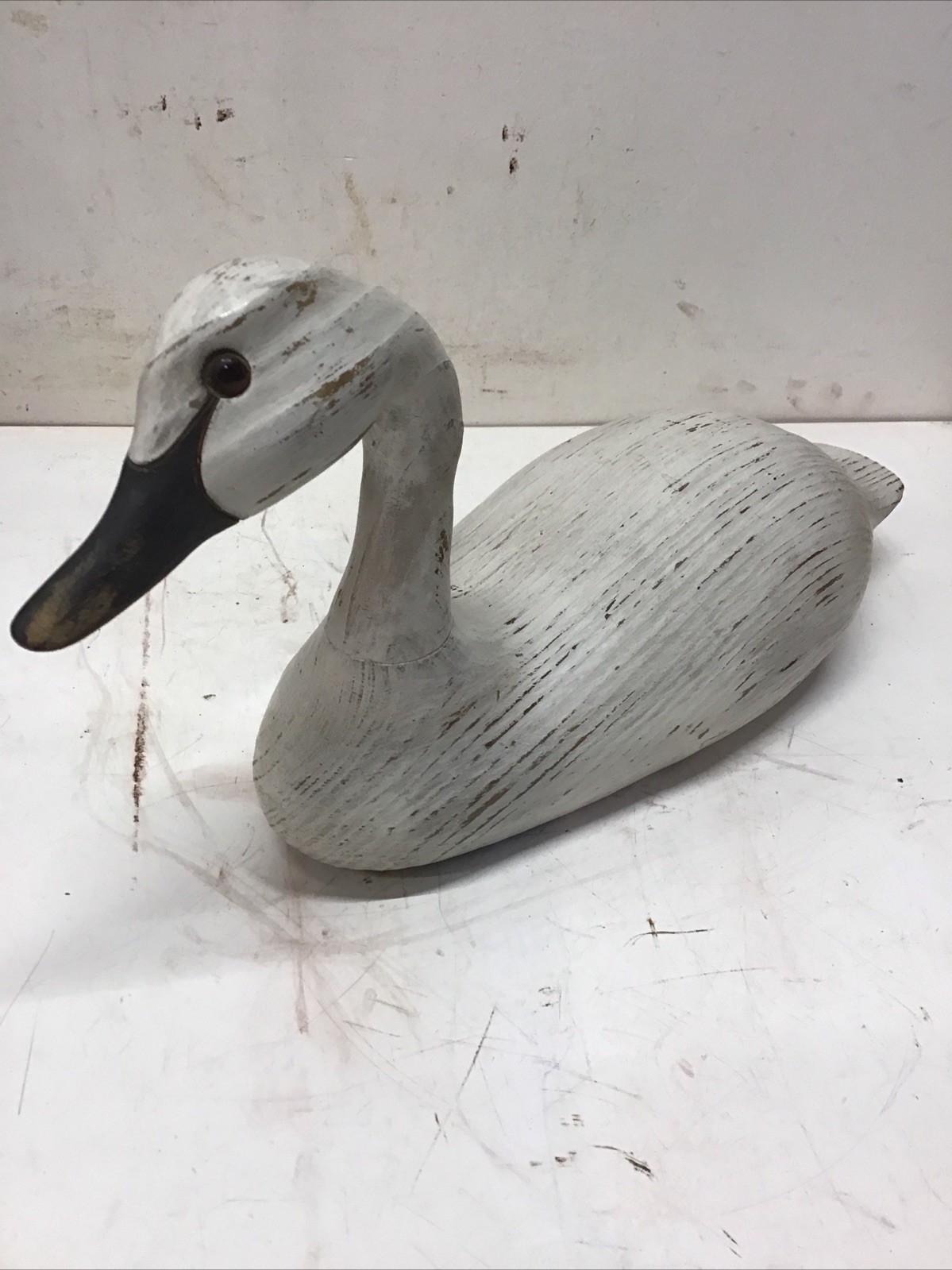 Vintage/Antique White Swan Decoy 15.25”