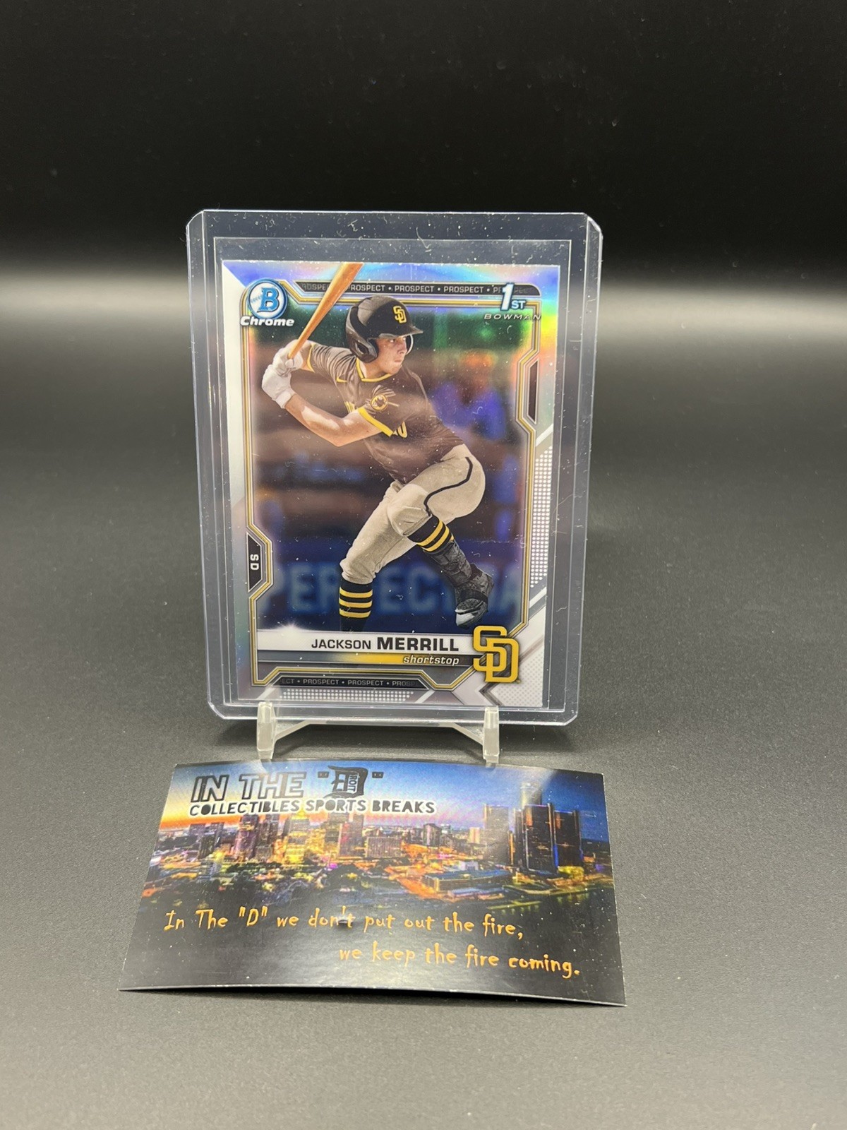 JACKSON MERRILL 2021 Bowman Draft #BDC-119 1st Bowman Refractor JACKSON MERRILL 2021 Bowman Draft #BDC-119 1st Bowman Refractor