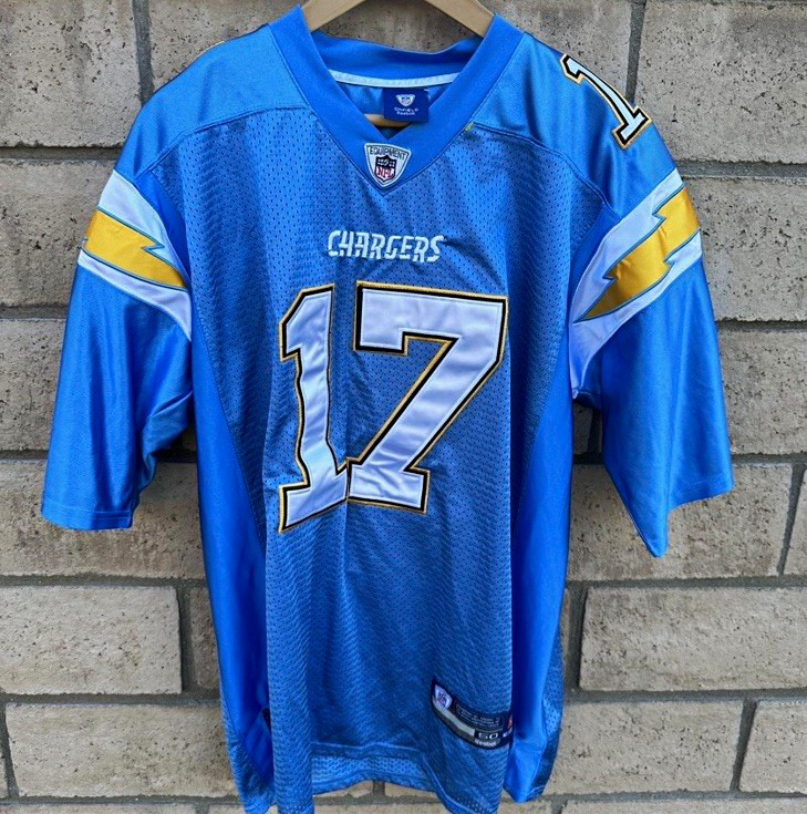 Vintage Y2K Philip Rivers #17 San Diego Chargers Reebok On Field Jersey Size 50 Vintage Y2K Philip Rivers #17 San Diego Chargers Reebok On Field Jersey Size 50