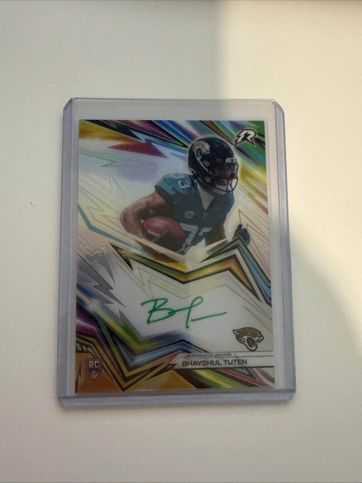 2025 Topps Resurgence Bhayshul Tuten Neon Initiates Green On Card Auto Jaguars 2025 Topps Resurgence Bhayshul Tuten Neon Initiates Green On Card Auto Jaguars