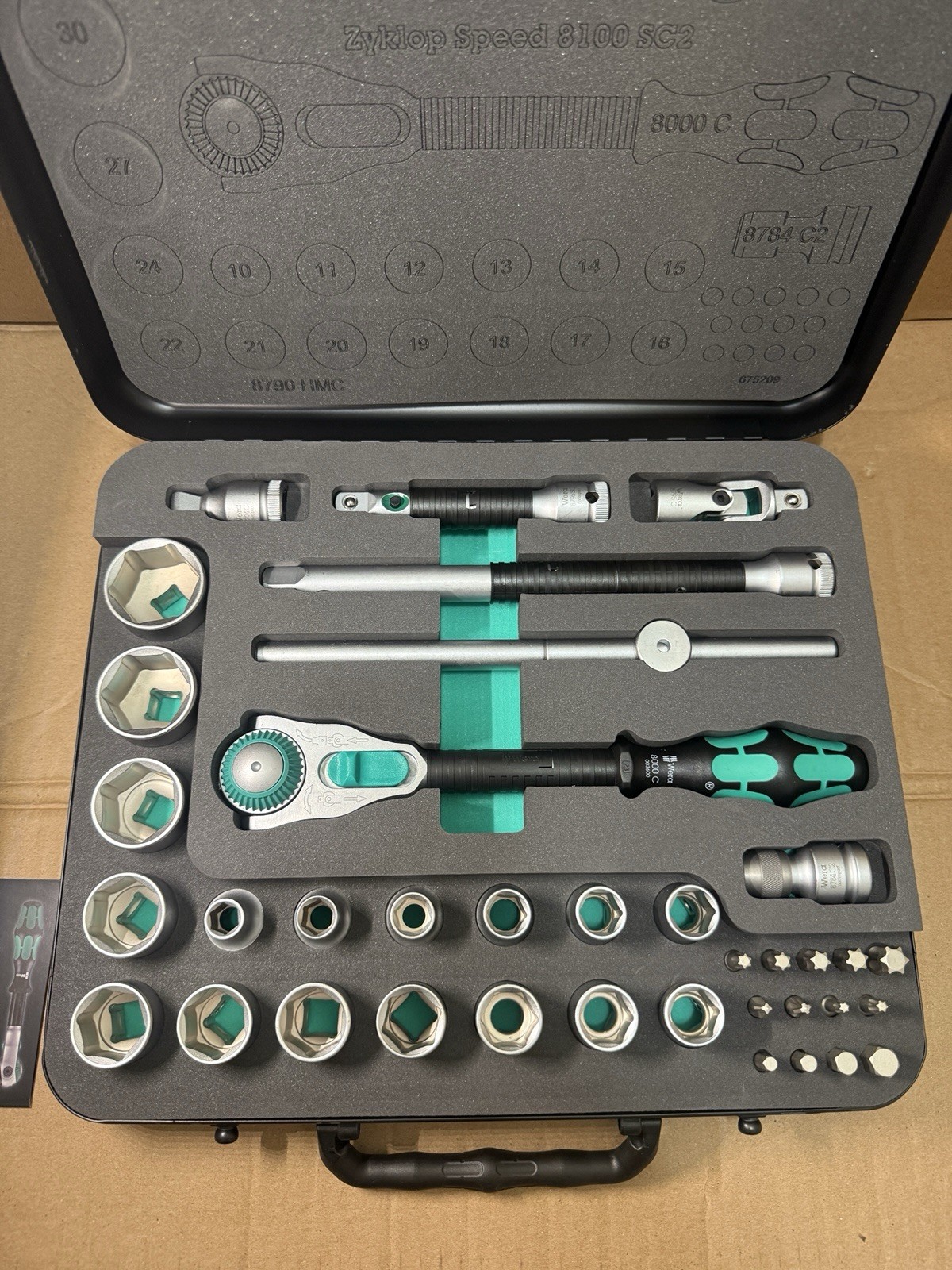 Wera 05003645001 Zyklop Speed 8100 SC 2 Zyklop Socket Set 1/2
