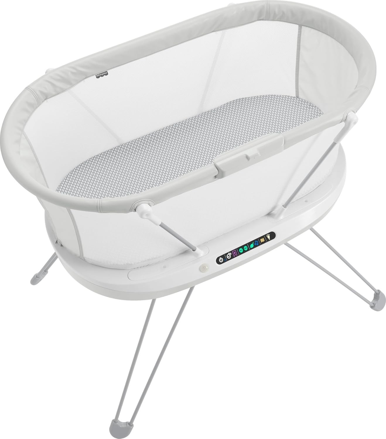 Fisher-Price Baby Bedside Sleeper Luminate Bassinet with Sound Detection