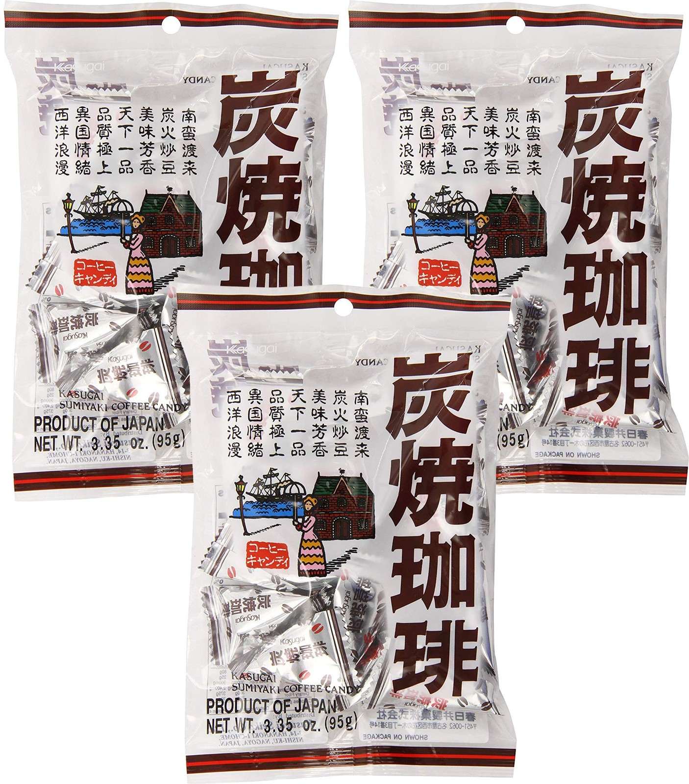 Kasugai Sumiyaki Japanese Roasted Coffee Candy, 3.35 oz (Pack of 3) Kasugai Sumiyaki Japanese Roasted Coffee Candy, 3.35 oz (Pack of 3)