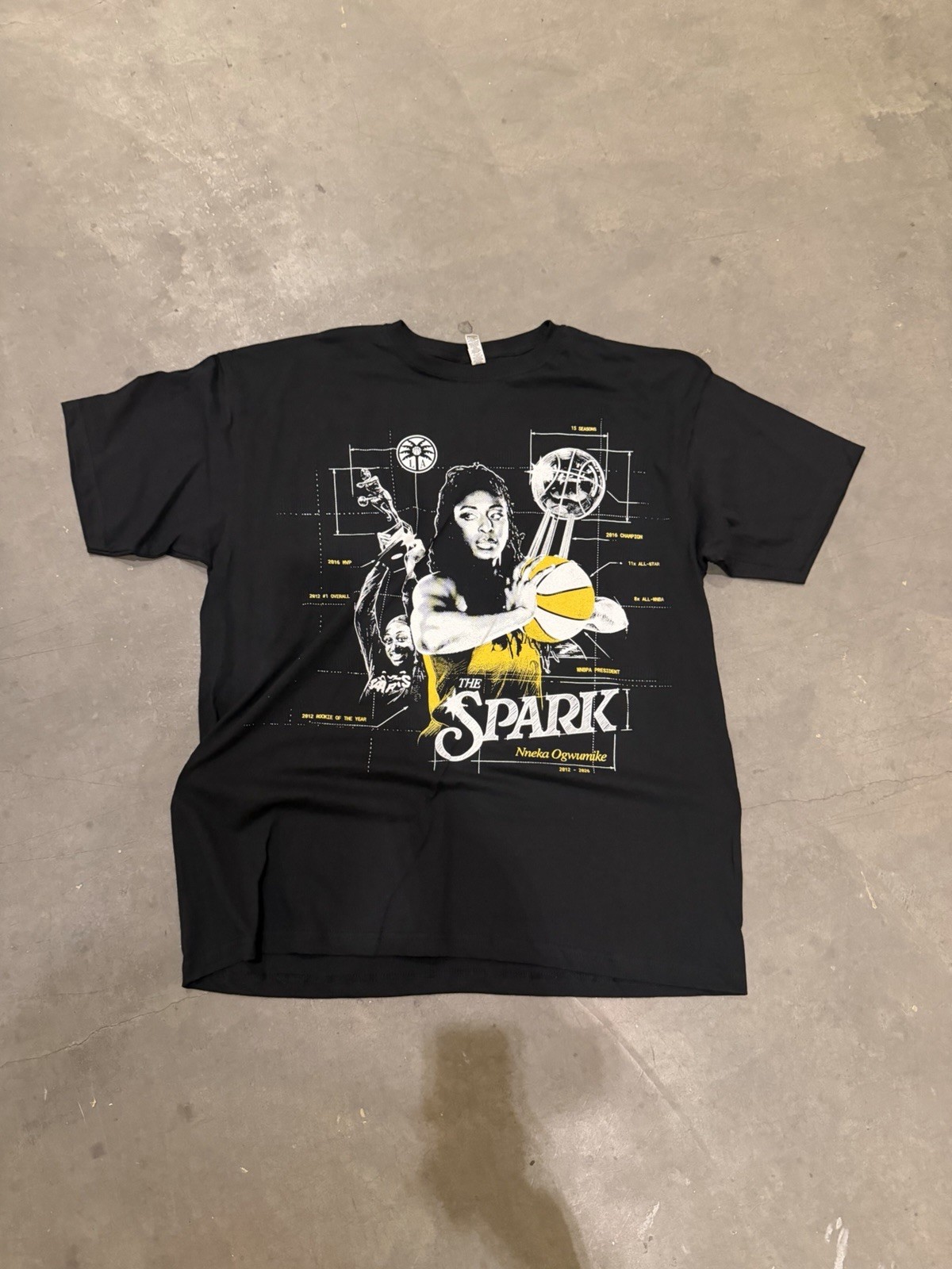 Los Angeles Sparks Nneka Ogwumike SGA Shirt Q 9.24.26 - New Los Angeles Sparks Nneka Ogwumike SGA Shirt Q 9.24.26 - New