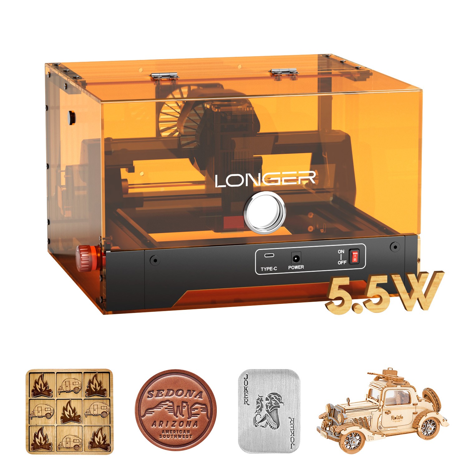 LONGER Ray5 miniS 5.5W Laser Engraver Machine 12000mm/min Compact Laser Cutt π₯ LONGER Ray5 miniS 5.5W Laser Engraver Machine 12000mm/min Compact Laser Cutt π₯