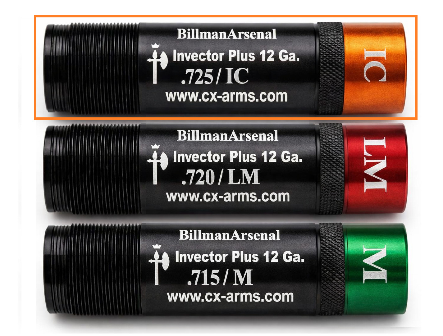 BillmanArsenal Browning Invector Plus Extended Choke Tube 12GA IC/LM/M Steel BillmanArsenal Browning Invector Plus Extended Choke Tube 12GA IC/LM/M Steel