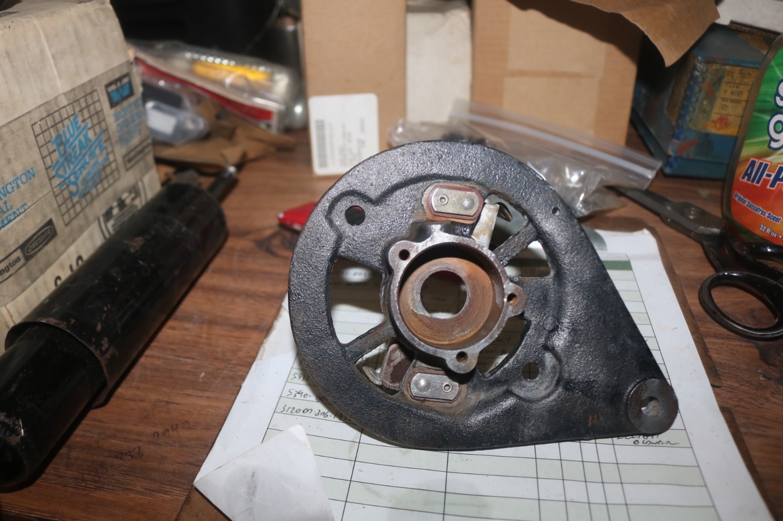 Early WWII Jeep MB Autolite generator end plate GCE-118