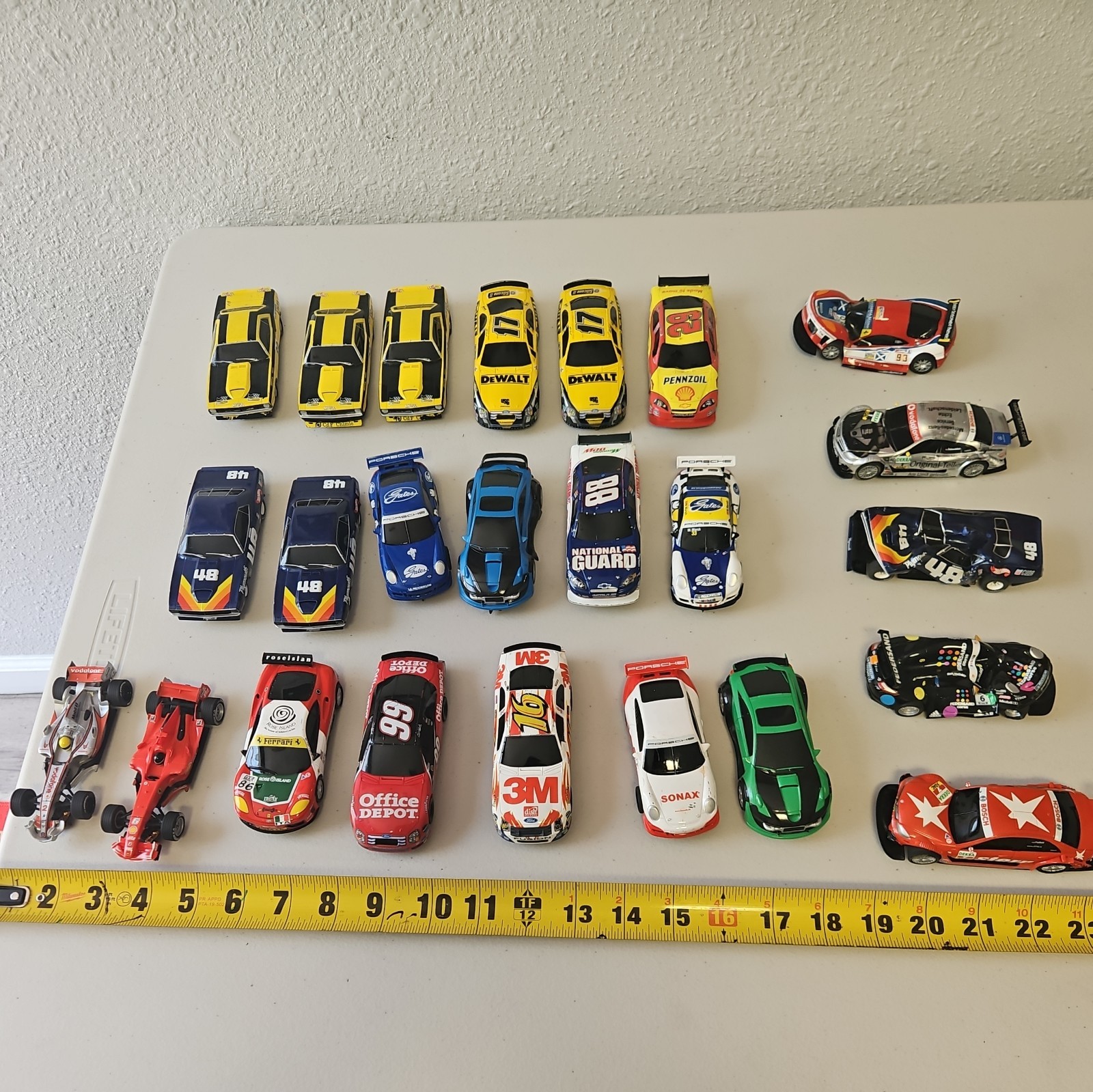 Lot Of 24 1/43 Scale Slot Cars SCX Mixed Model Lot Of 24 1/43 Scale Slot Cars SCX Mixed Model