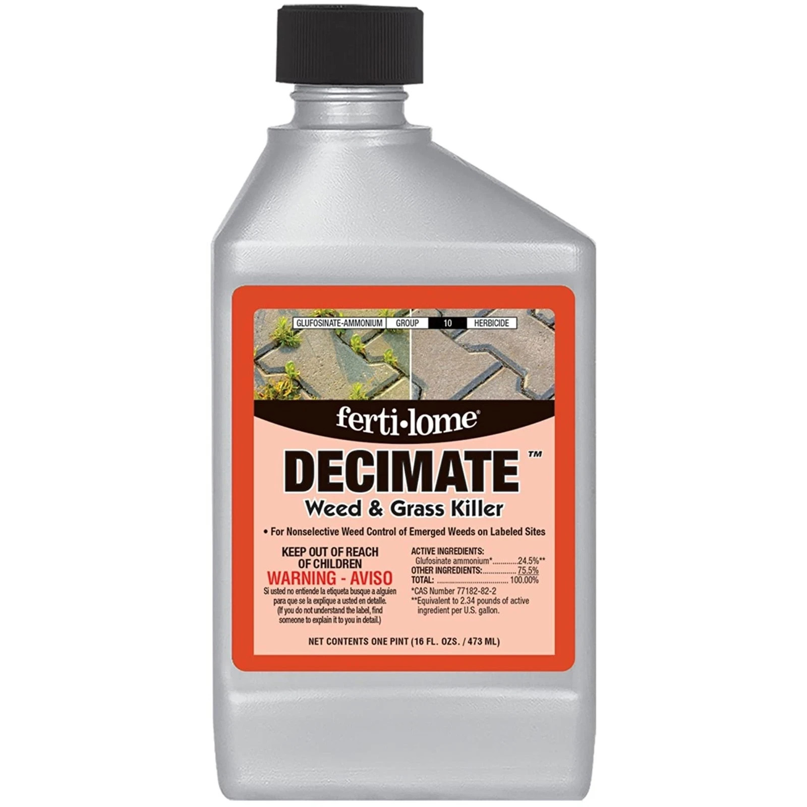 Fertilome Decimate Non-Selective Weed & Grass Killer Concentrate, 16oz