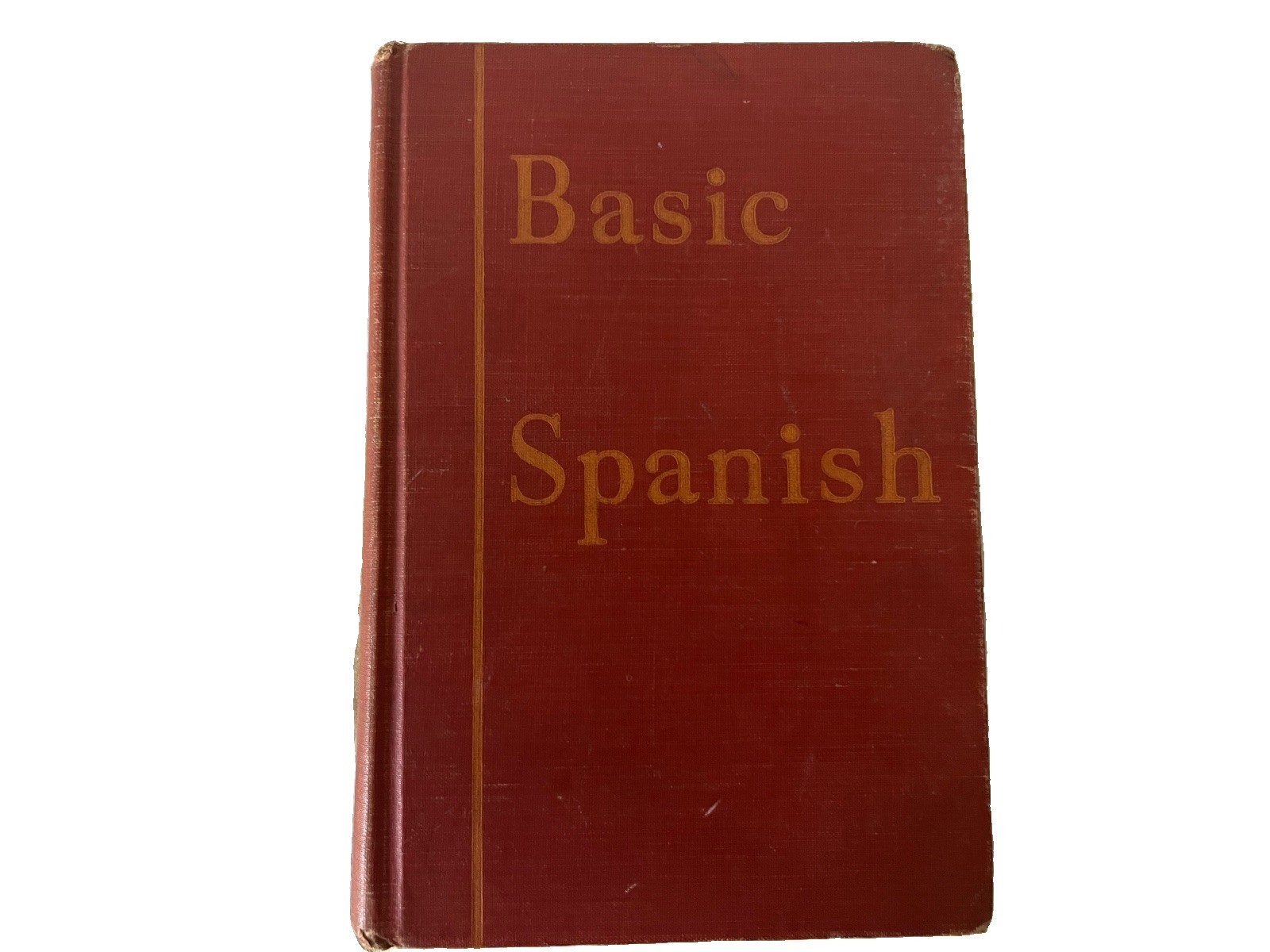 Vintage 1946 Basic Spanish Hardcover Textbook Joseph W Barlow FS Crofts Learn