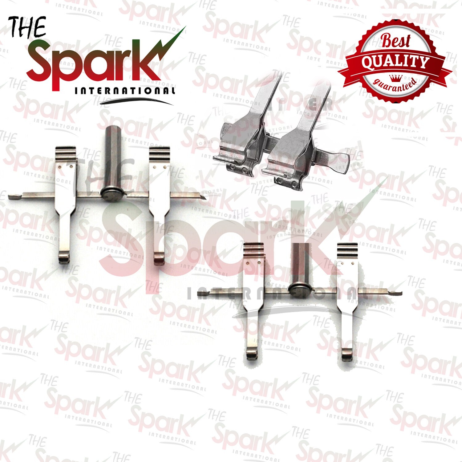 Two Pair Large Microspike Approximator And  One Pair Medium Vessel Clamps