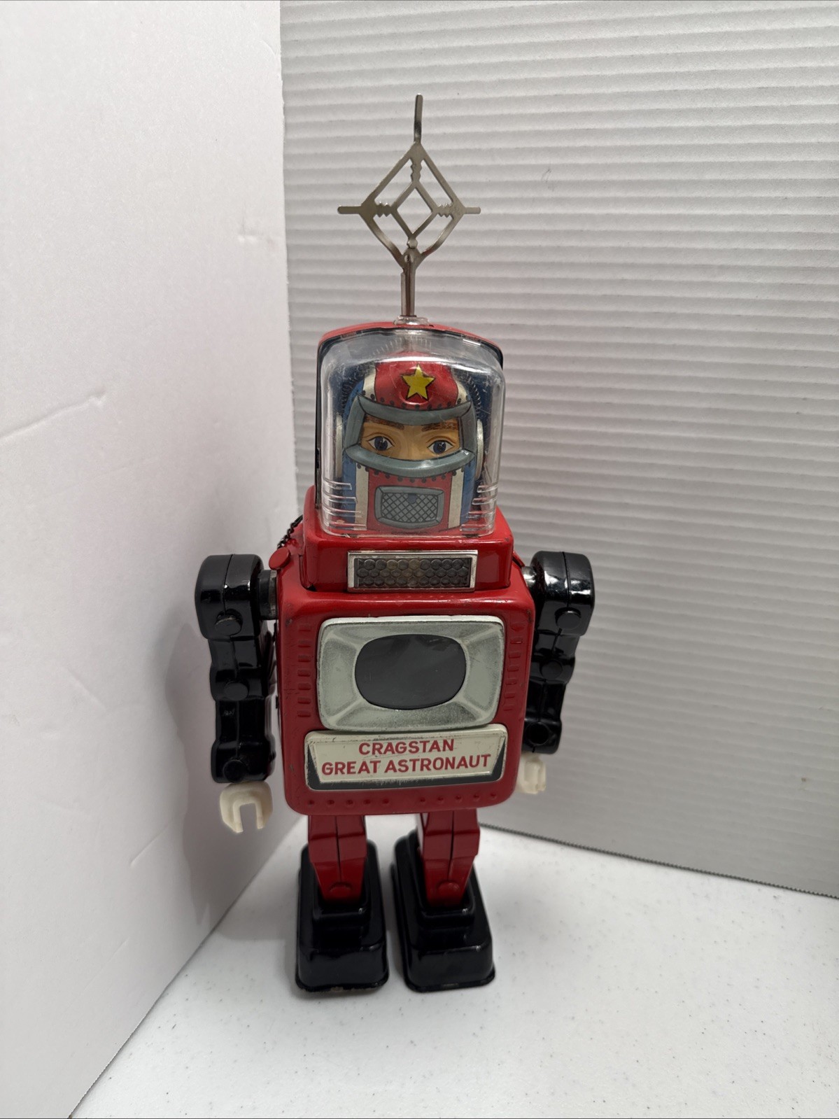 Vintage Cragstan Great Astronaut Robot TinToy Robot Original Needs Repaired Rare