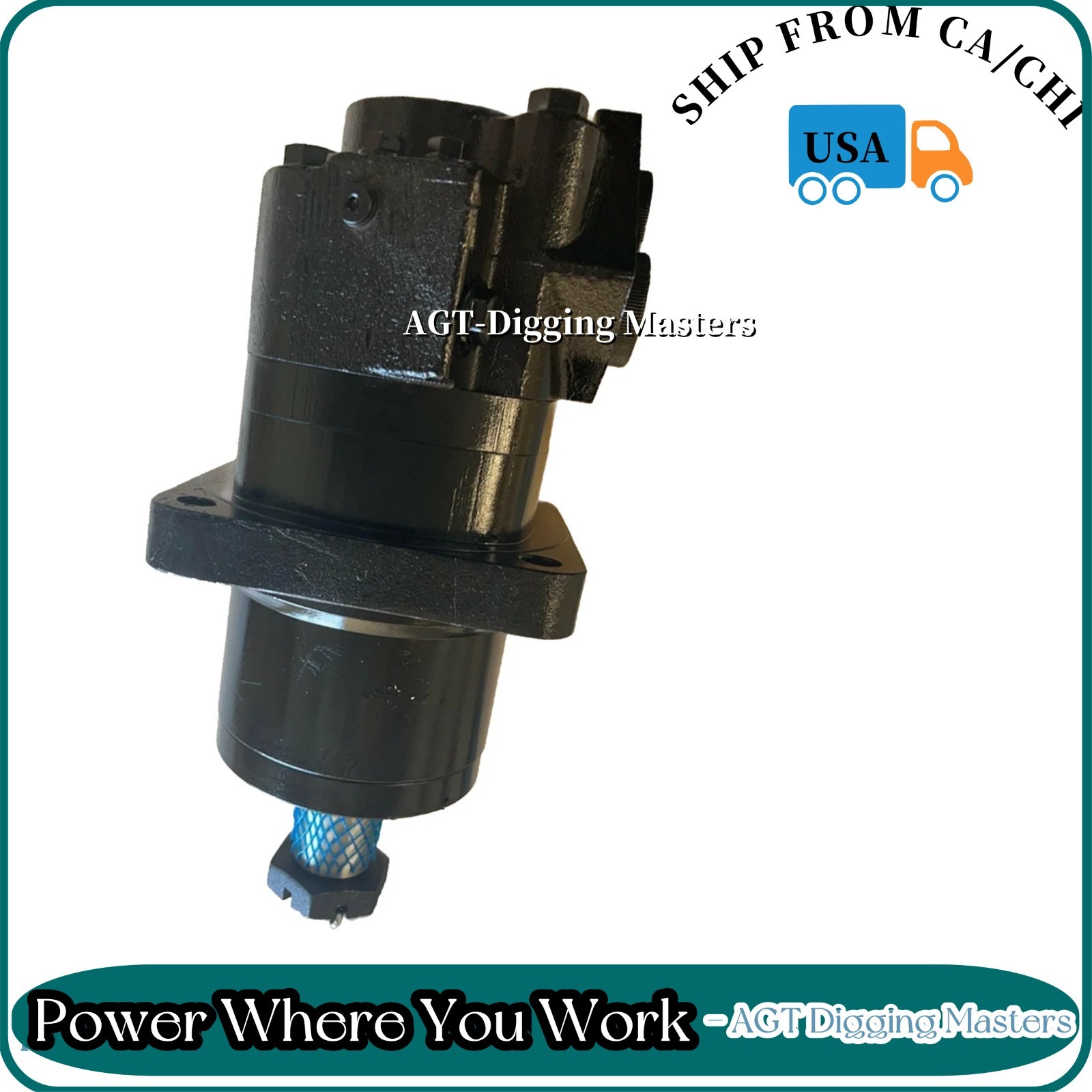 Drive Motor Fit Most AGT 1 Ton - 1.5 Ton Mini Excavators - MX Series Excluded Drive Motor Fit Most AGT 1 Ton - 1.5 Ton Mini Excavators - MX Series Excluded