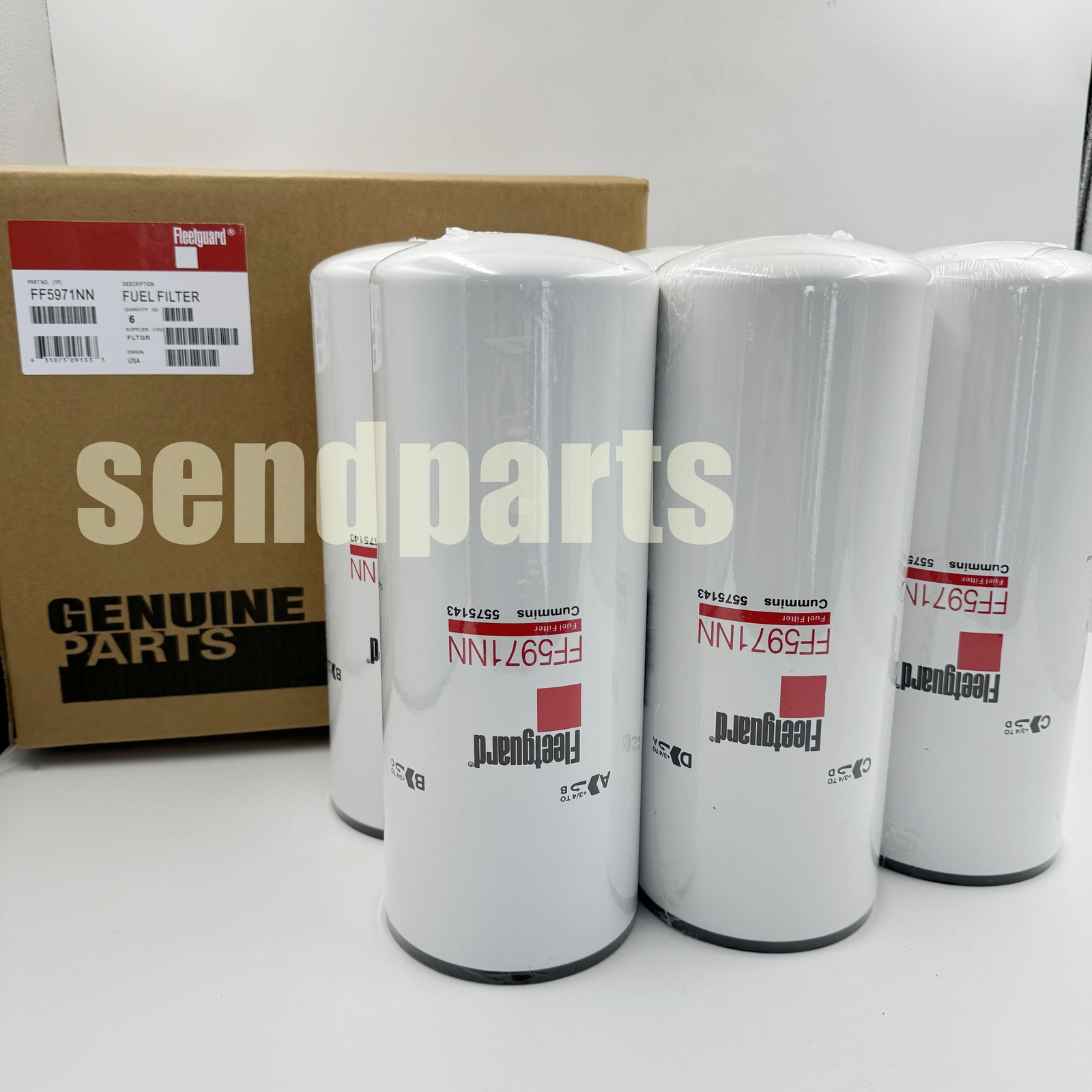 6PCS Fuel Filter FF5971NN 5575143 Fits HD Trucks W/Cummins Engine X15 14.9L