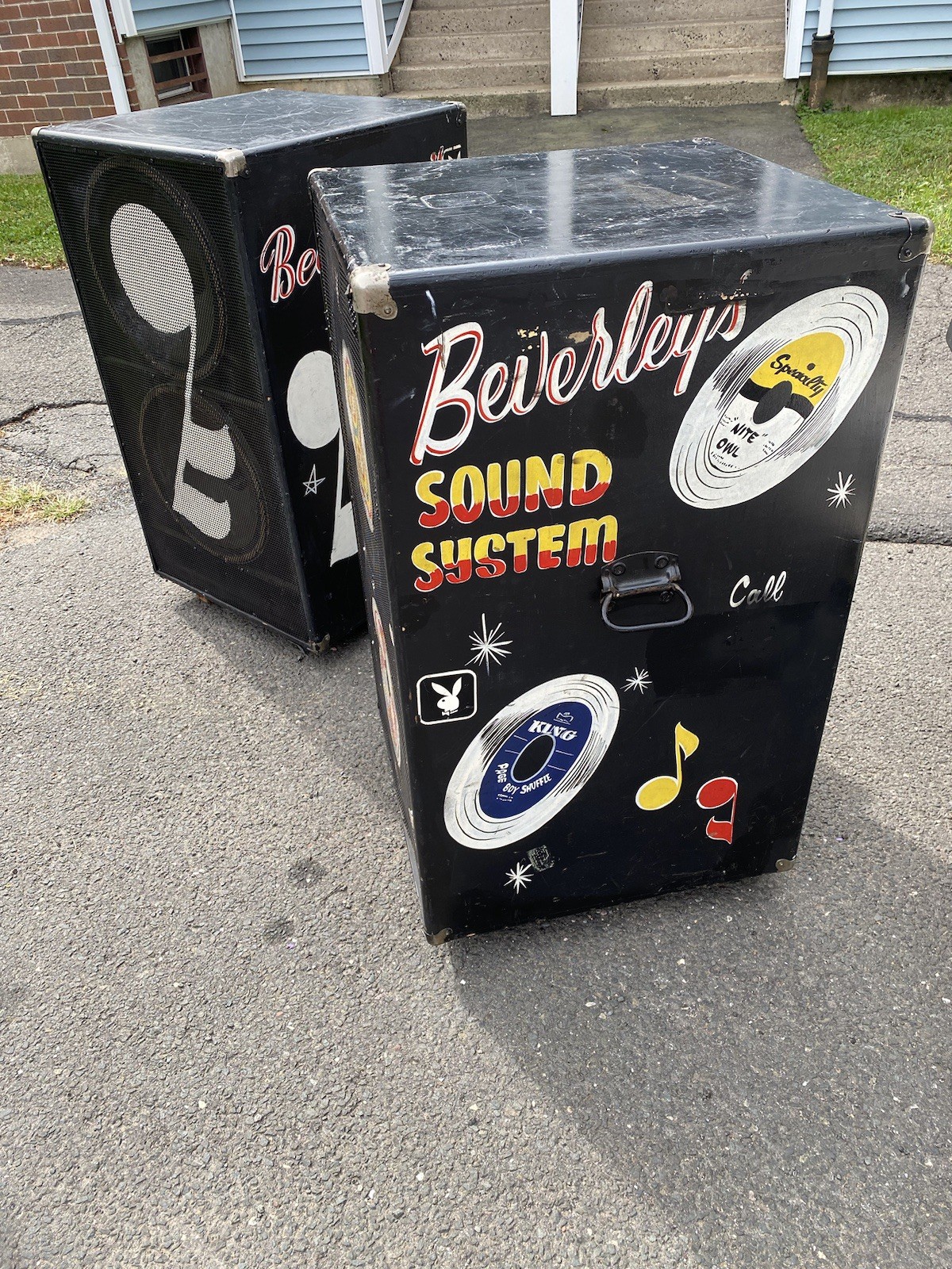 Sound System Speaker Cabinet Box Vintage DJ Audio Equipment 