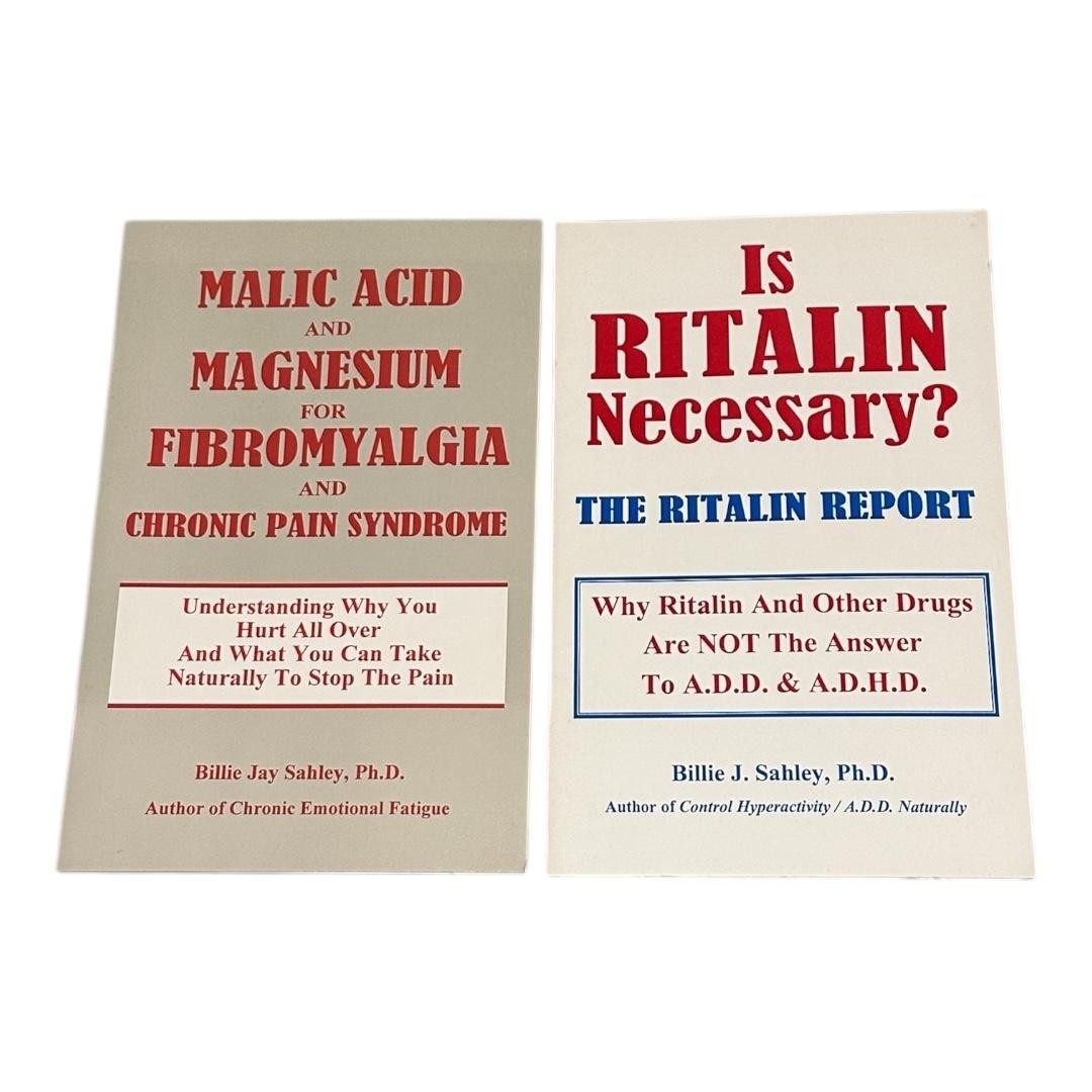 Malic Acid Magnesium Fibromyalgia + Is Ritalin Necessary Sahley 2 Book Lot
