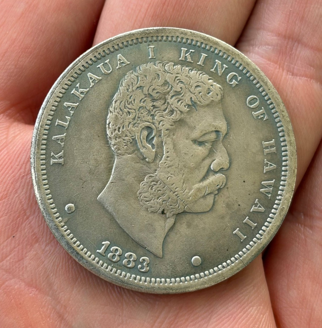 1 Dollar Kingdom OF Hawaii KaKaLAua 1883 1 Dollar Kingdom OF Hawaii KaKaLAua 1883
