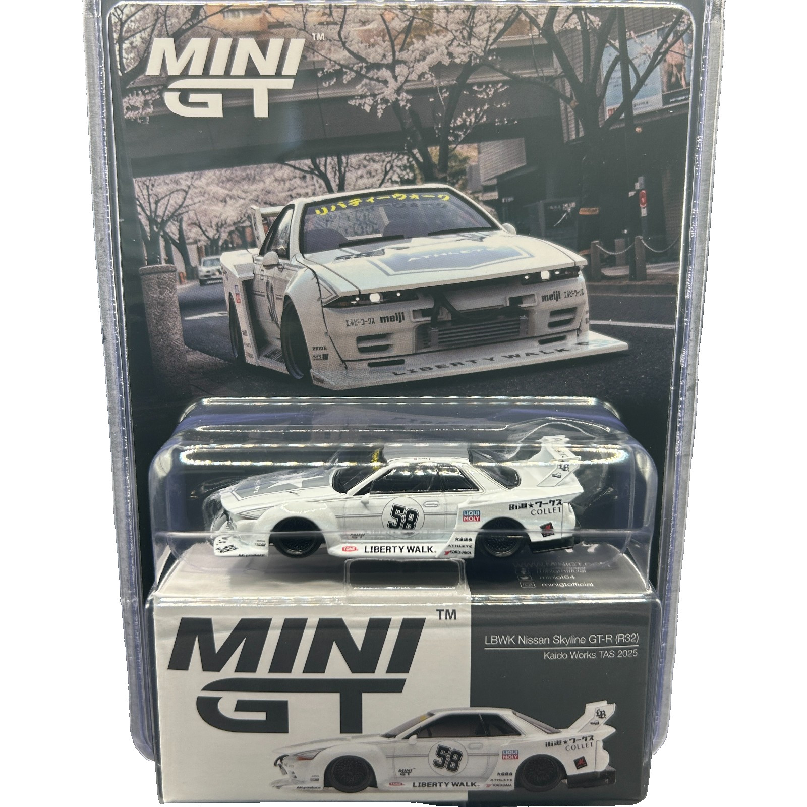 Nissan GT-R32 LB-Kaido Works TAS 2025 Mini GT 1/64 Nissan GT-R32 LB-Kaido Works TAS 2025 Mini GT 1/64