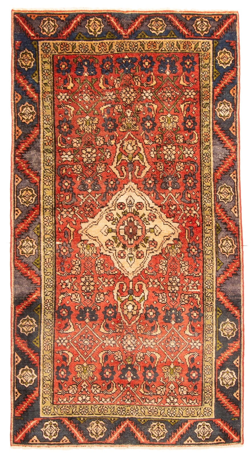 Traditional Vintage Hand-Knotted Area Rug 3\'8\