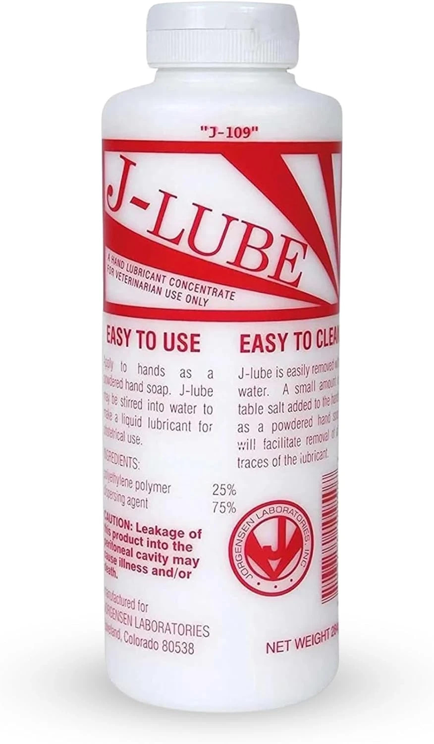 2 PACK-JorVet J-Lube Veterinary Obstetrical Lubricant Powder - Easy-Mix, 10oz 2 PACK-JorVet J-Lube Veterinary Obstetrical Lubricant Powder - Easy-Mix, 10oz